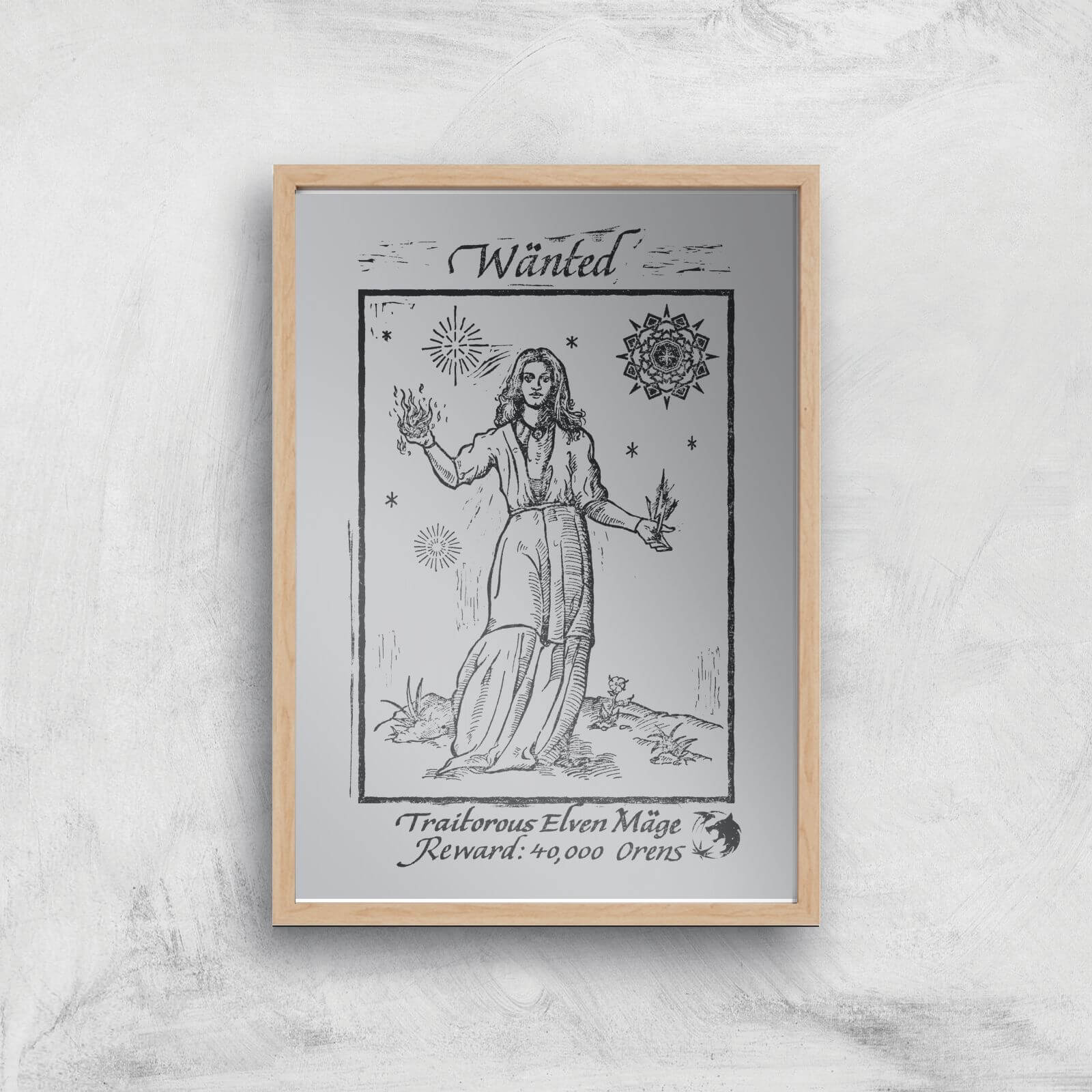 

The Witcher The Mage Giclee Art Print - A2 - Wooden Frame