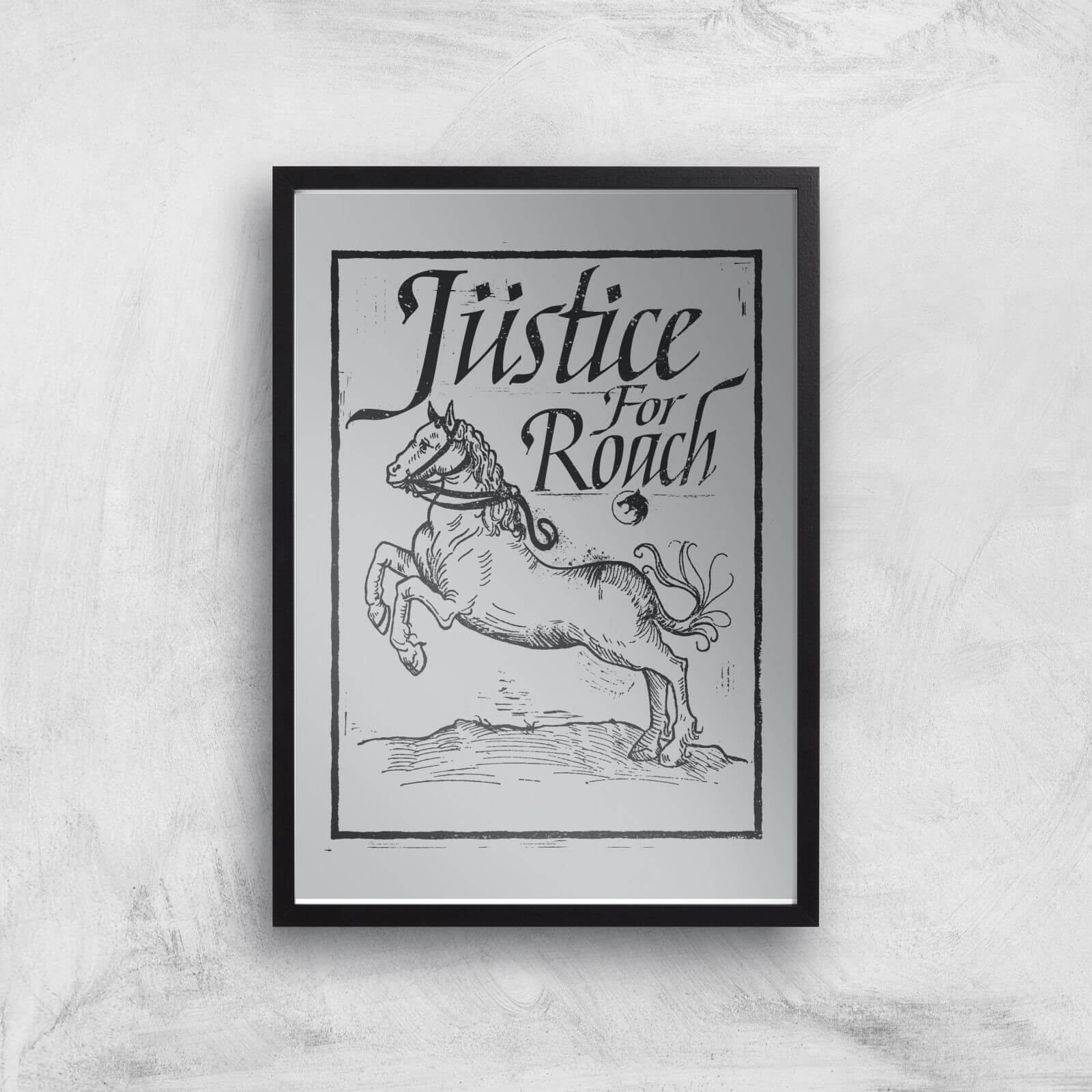 

The Witcher Justice For Roach Giclee Art Print - A3 - Black Frame