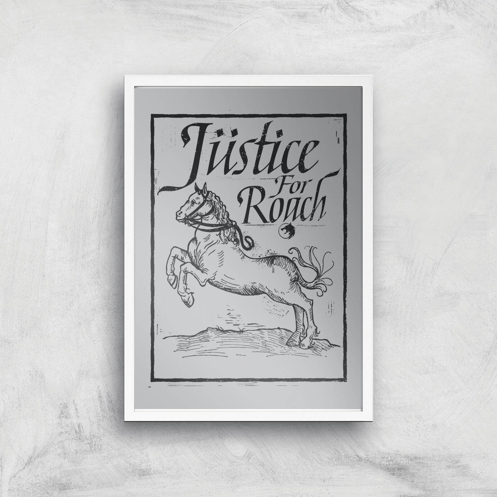 

The Witcher Justice For Roach Giclee Art Print - A2 - White Frame