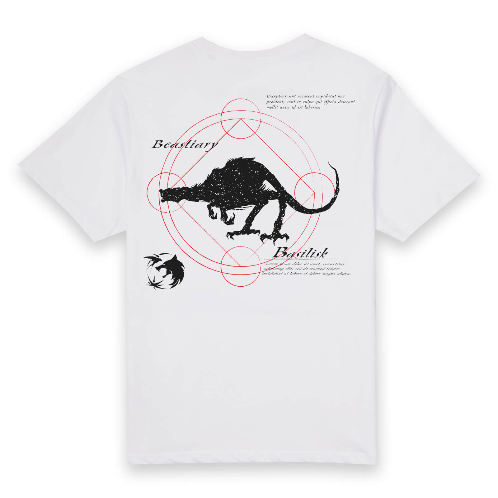 

The Witcher Basilisk Unisex T-Shirt - White - S - Bianco