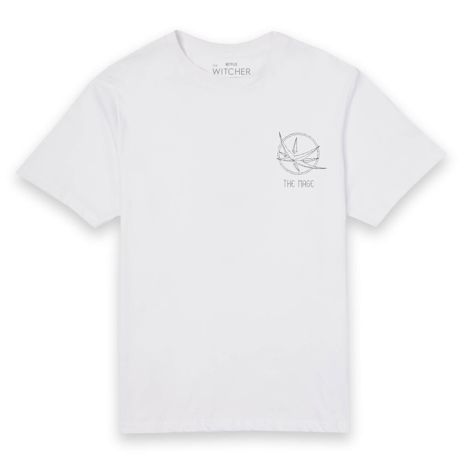 The Witcher The Mage Unisex T-Shirt - White - XXL - Bianco