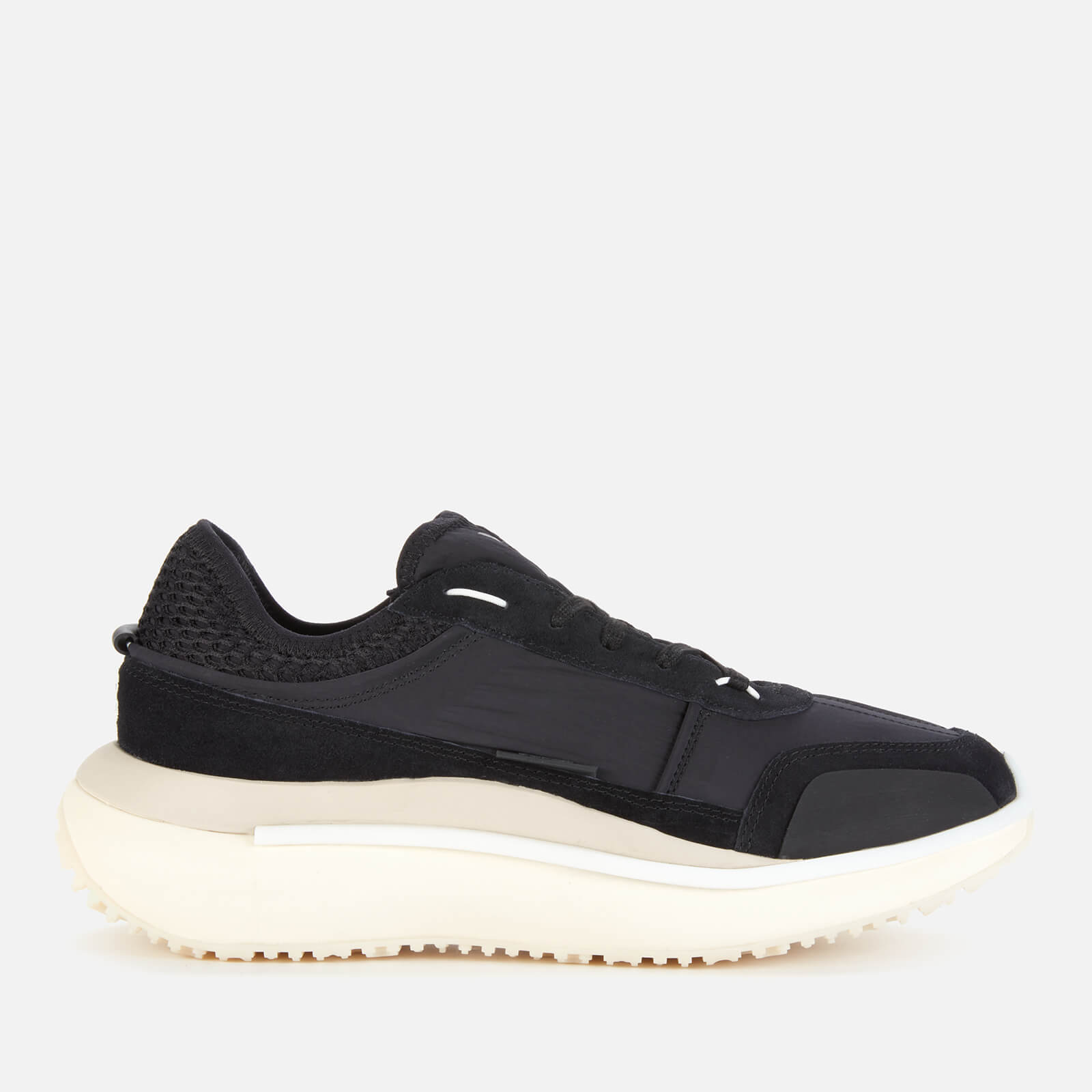 Y-3 Men's Ajatu Run Trainers - Black/Clear Brown/Cream White - UK 7