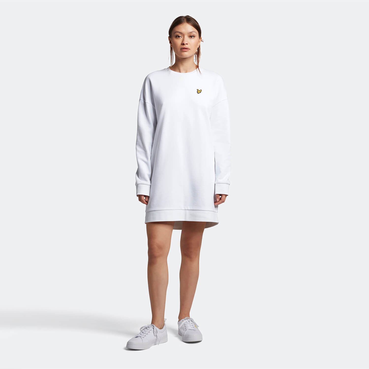 

Women's Sweatshirt Dress - White - 16