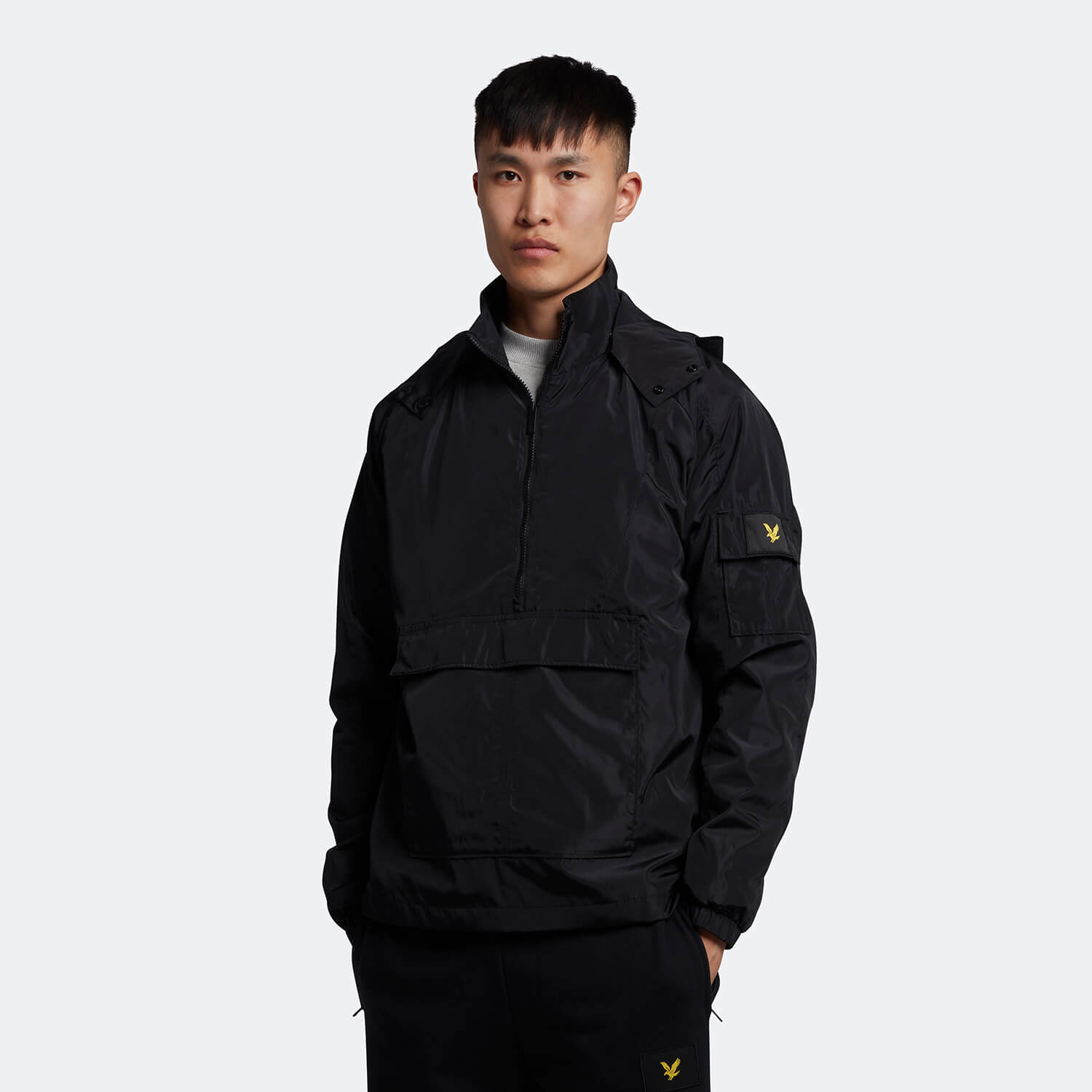 

Men's Casuals Pocket Overhead Jacket - Jet Black - L