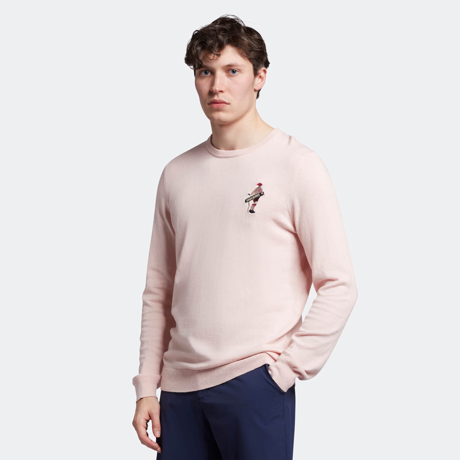 Men's Golf Player Knitted Crew - Free Pink - XL