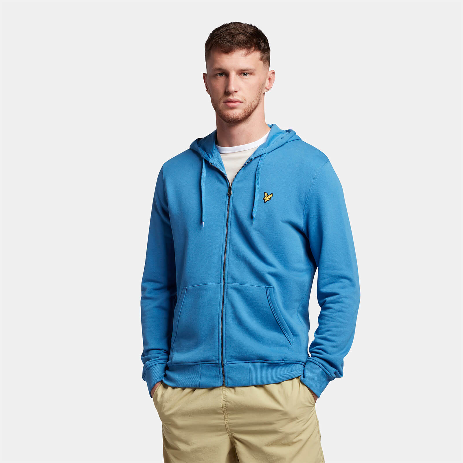 

Men's Zip Through Hoodie - Spring Blue - XXL