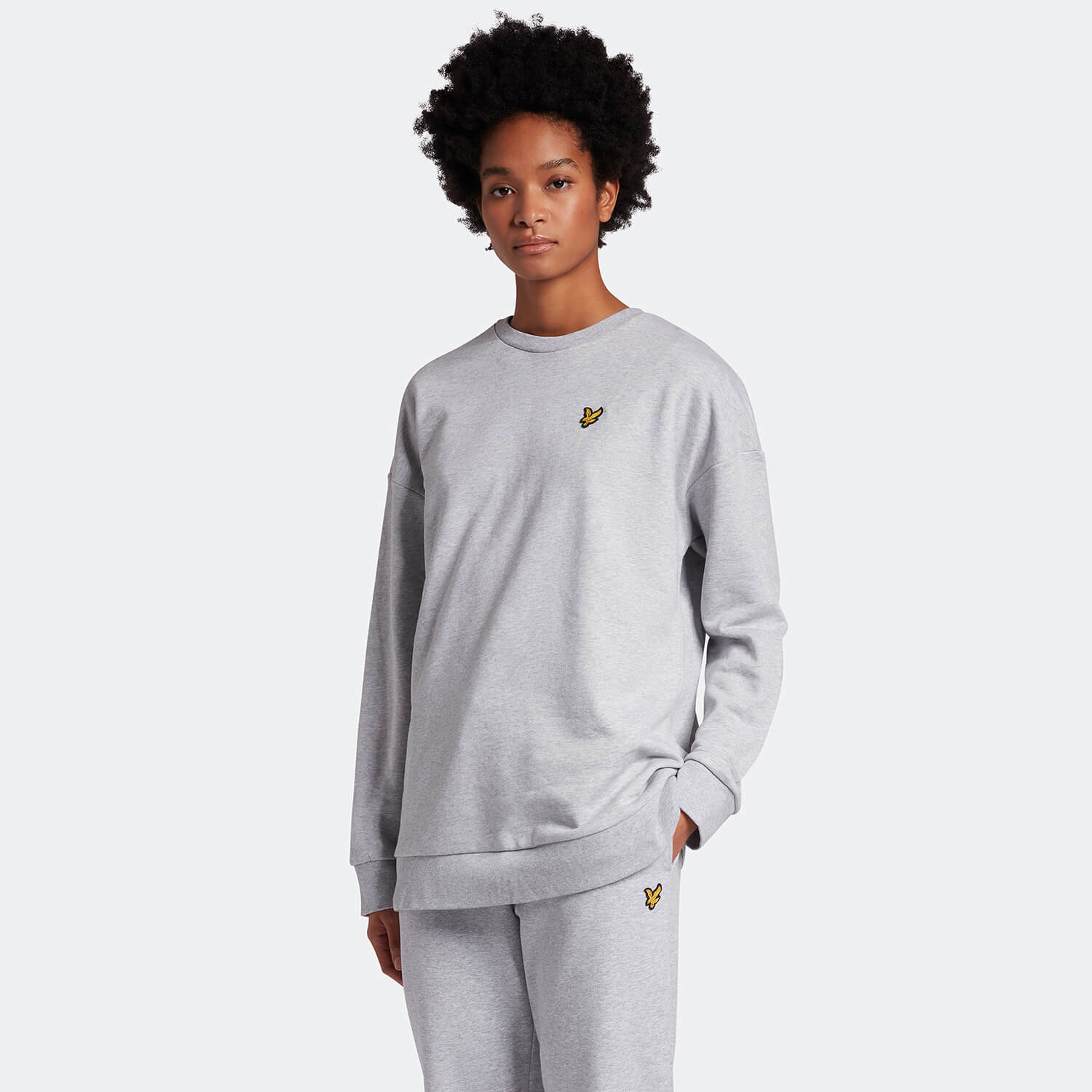 

Women's Oversized Sweatshirt - Light Grey Marl - 10