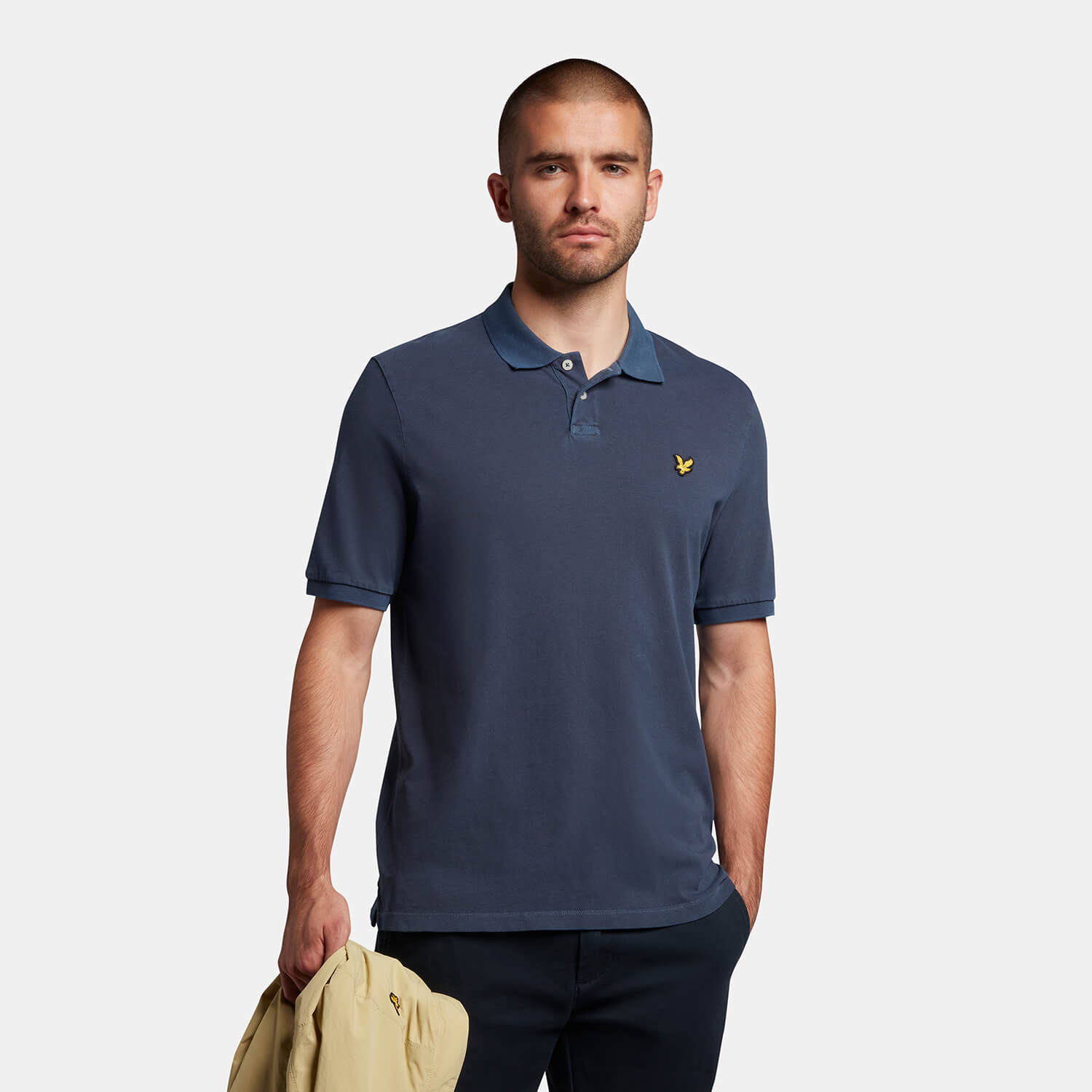 

Men's Washed Polo Shirt - Dark Navy - XXL