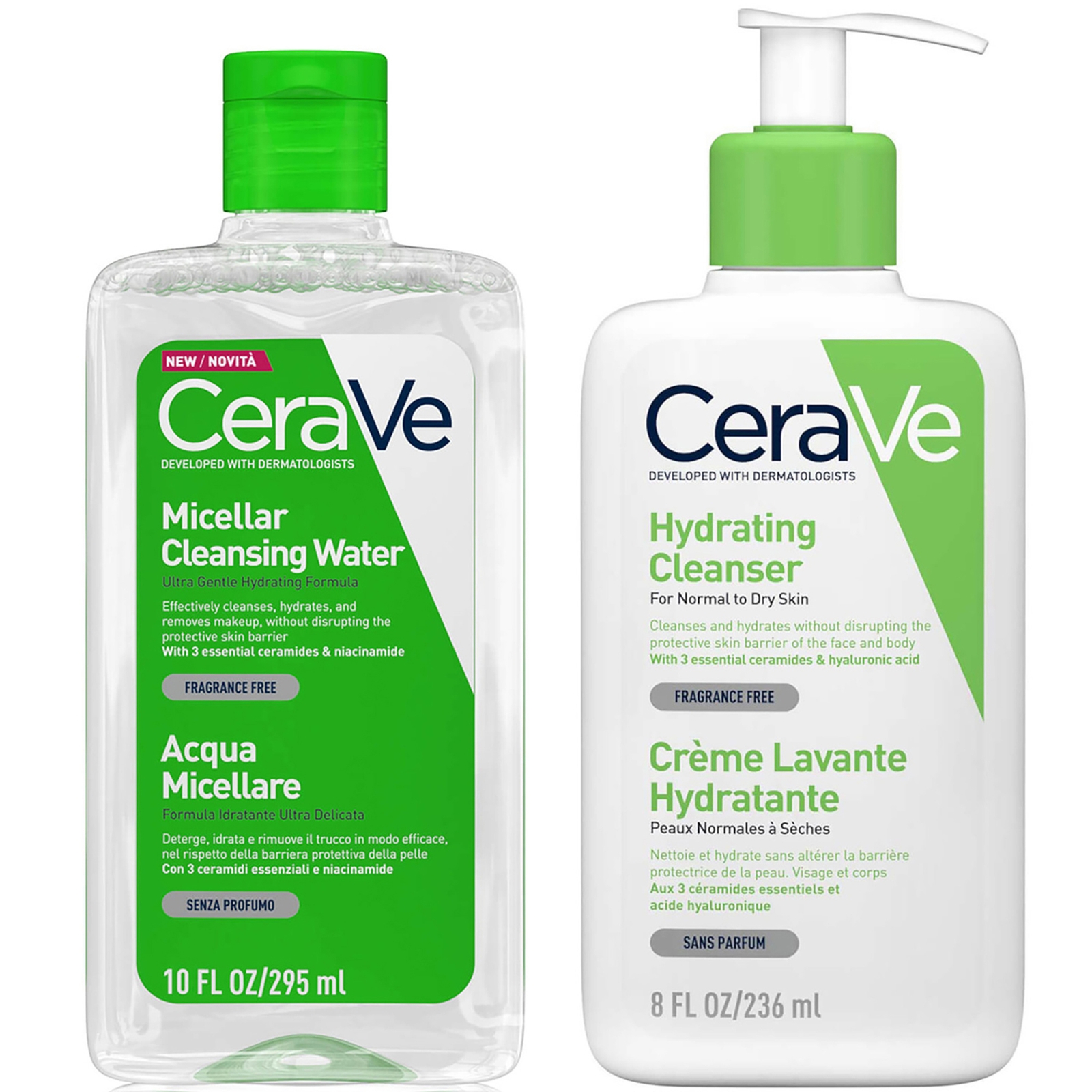 Duo de Limpeza Dupla Hidratante da CeraVe