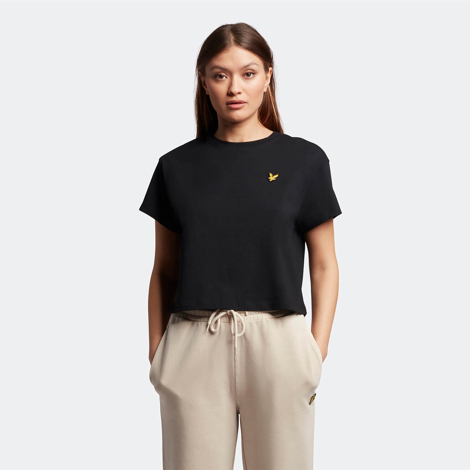 

Women's Cropped T-Shirt - Jet Black - 12