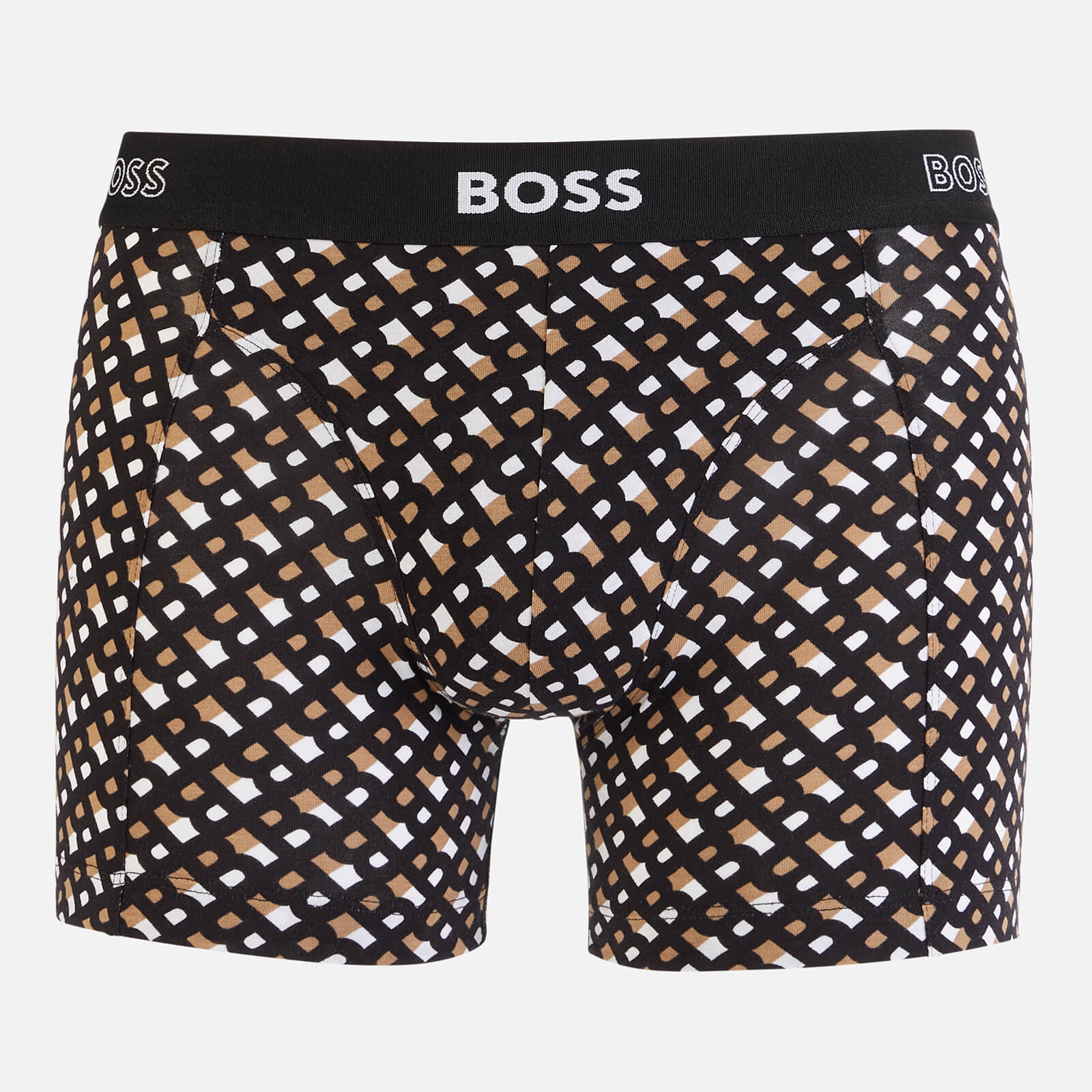 BOSS Bodywear Men's 2-Pack Print Boxer Briefs - Black - S