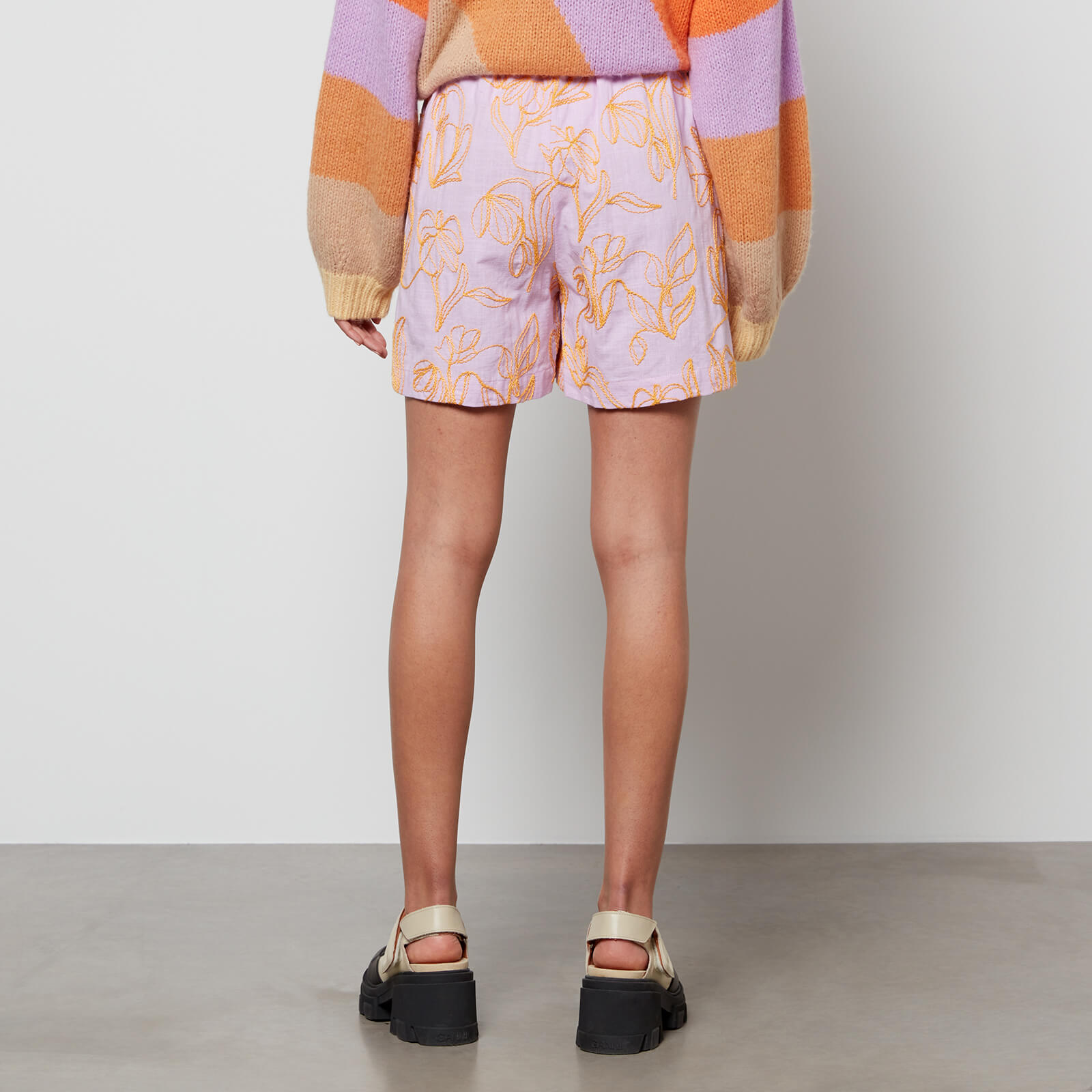 Stine Goya Women's Danika Shorts - Stroke Tulips - L