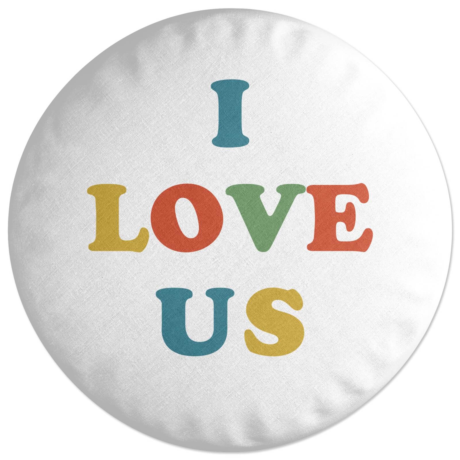 Decorsome I Love Us Round Cushion