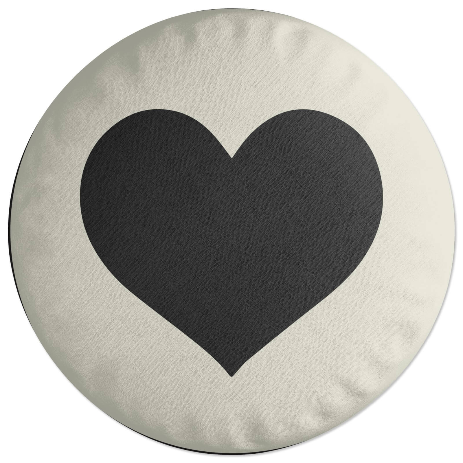 Decorsome Bold Heart Round Cushion