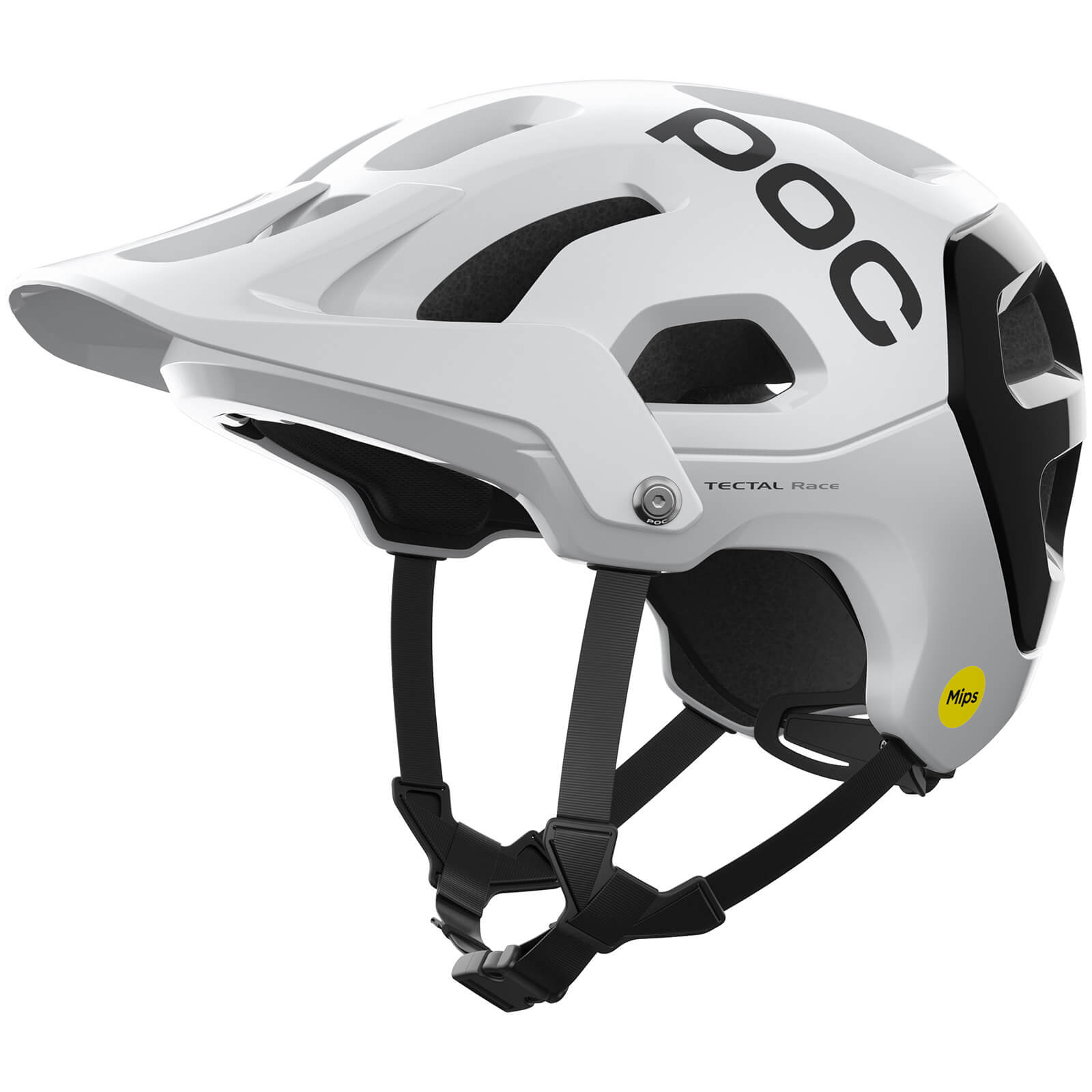 POC Tectal Race MIPS MTB Helmet - L - Hydrogen White/Uranium Black