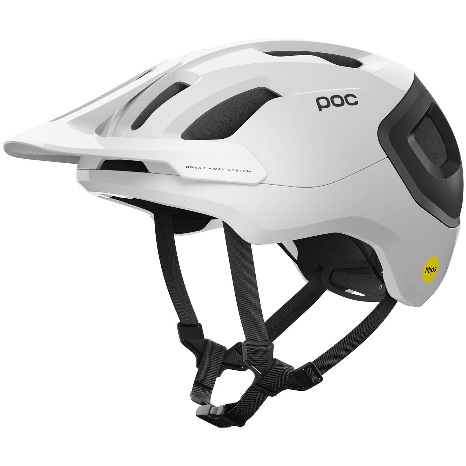 POC Axion Race MIPS MTB Helmet - M - Hydrogen White/Uranium Black Matt