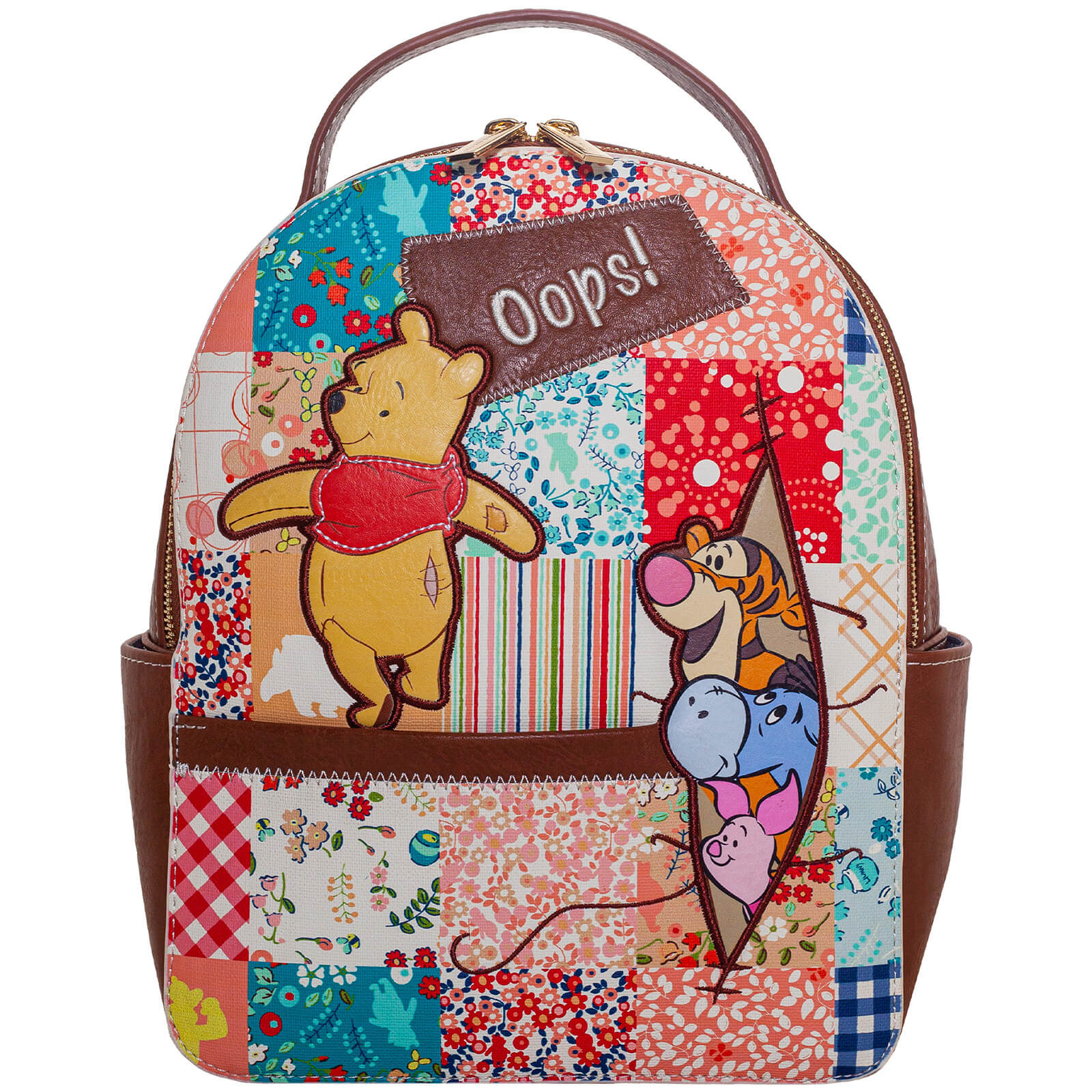 Danielle Nicole Winnie The Pooh Patchwork Mini Backpack
