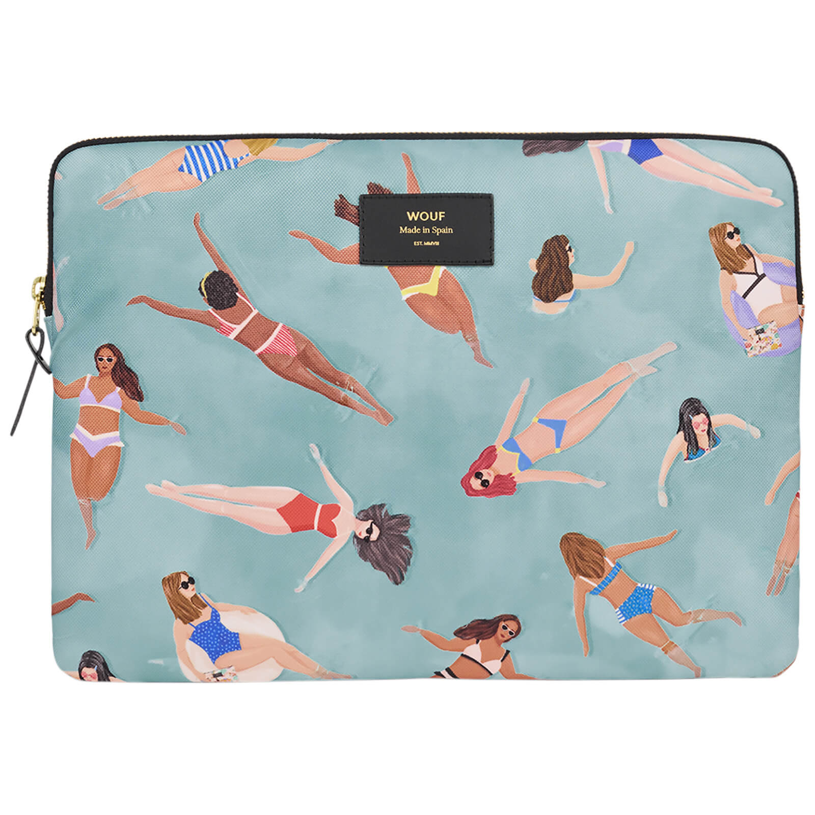 Image of Wouf 13 Laptop Case - Swimmers