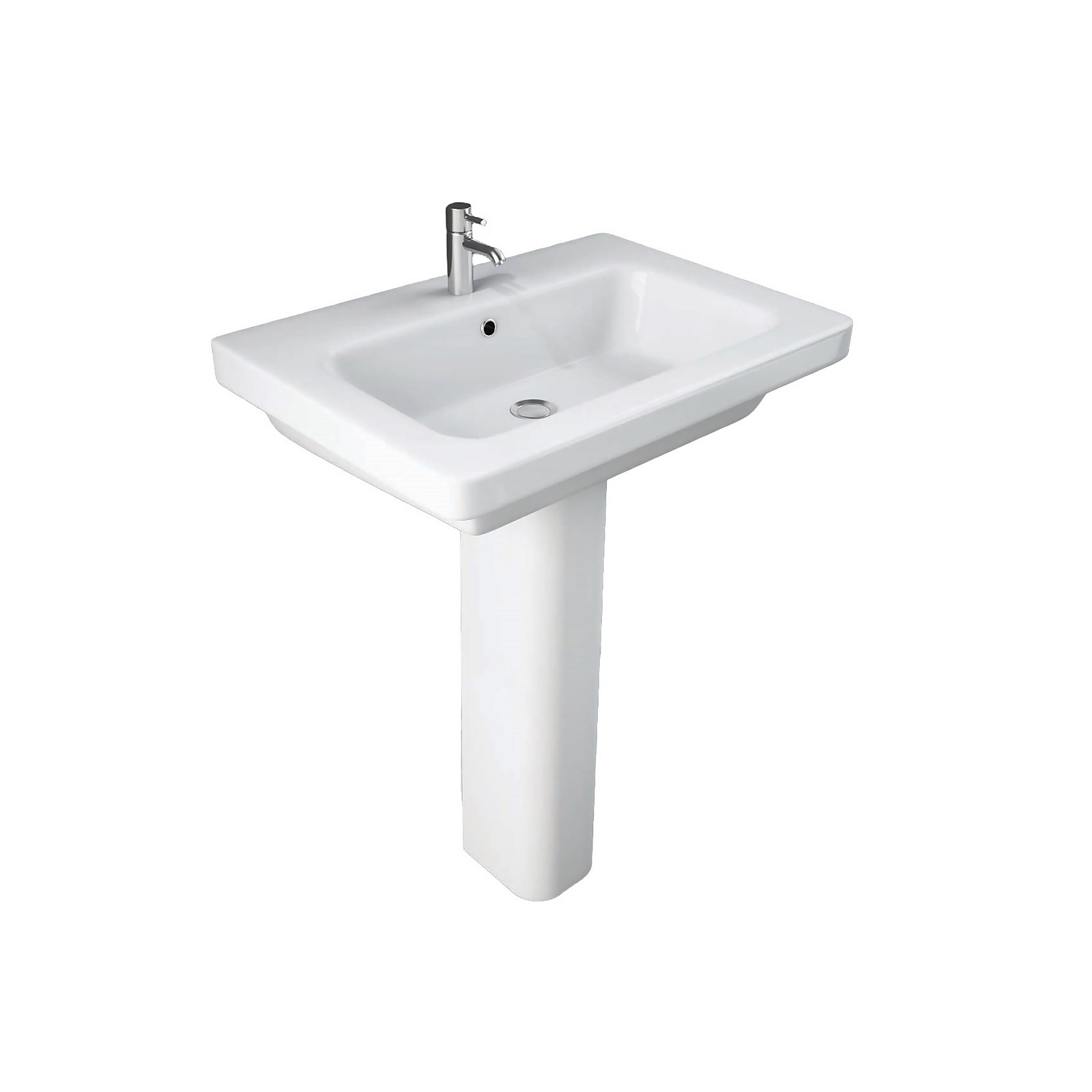 Photo of Bathstore Falcon 650mm White Basin And Full Pedestal
