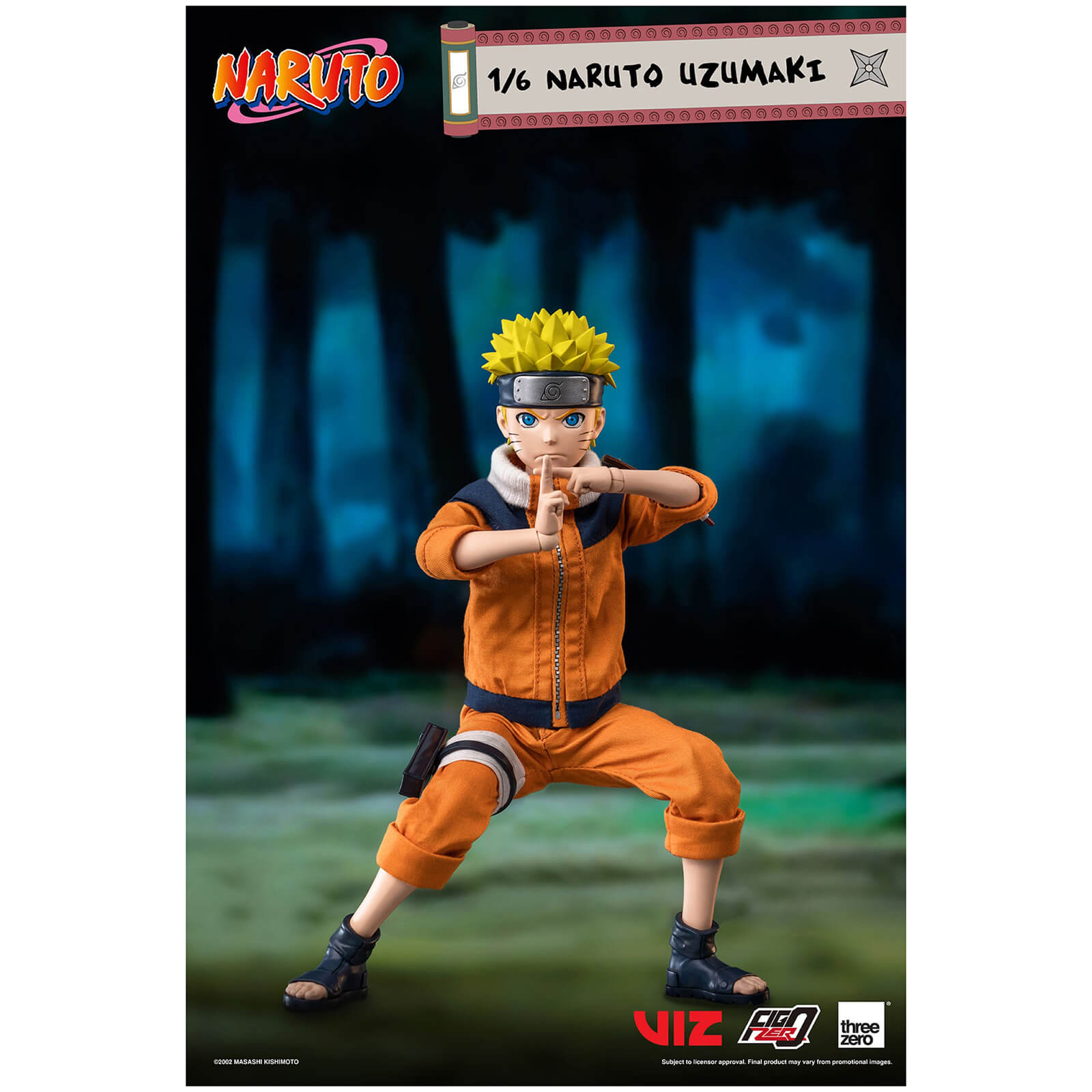 ThreeZero Naruto FigZero 1/6 Scale Collectible Figure - Naru