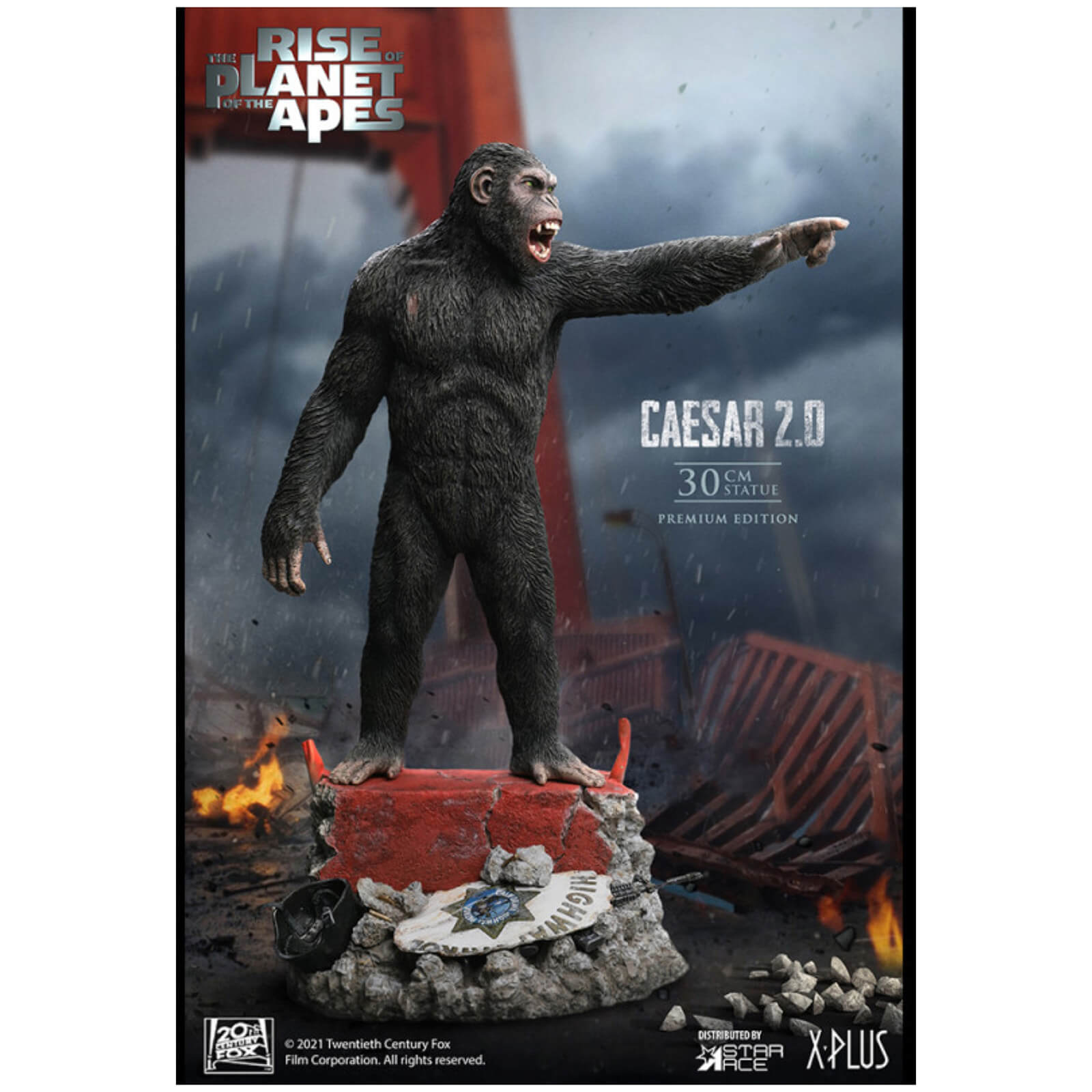 Star Ace Rise Of The Planet Of The Apes Super Vinyl Series Statue - Caesar 2.0 (Deluxe Version)