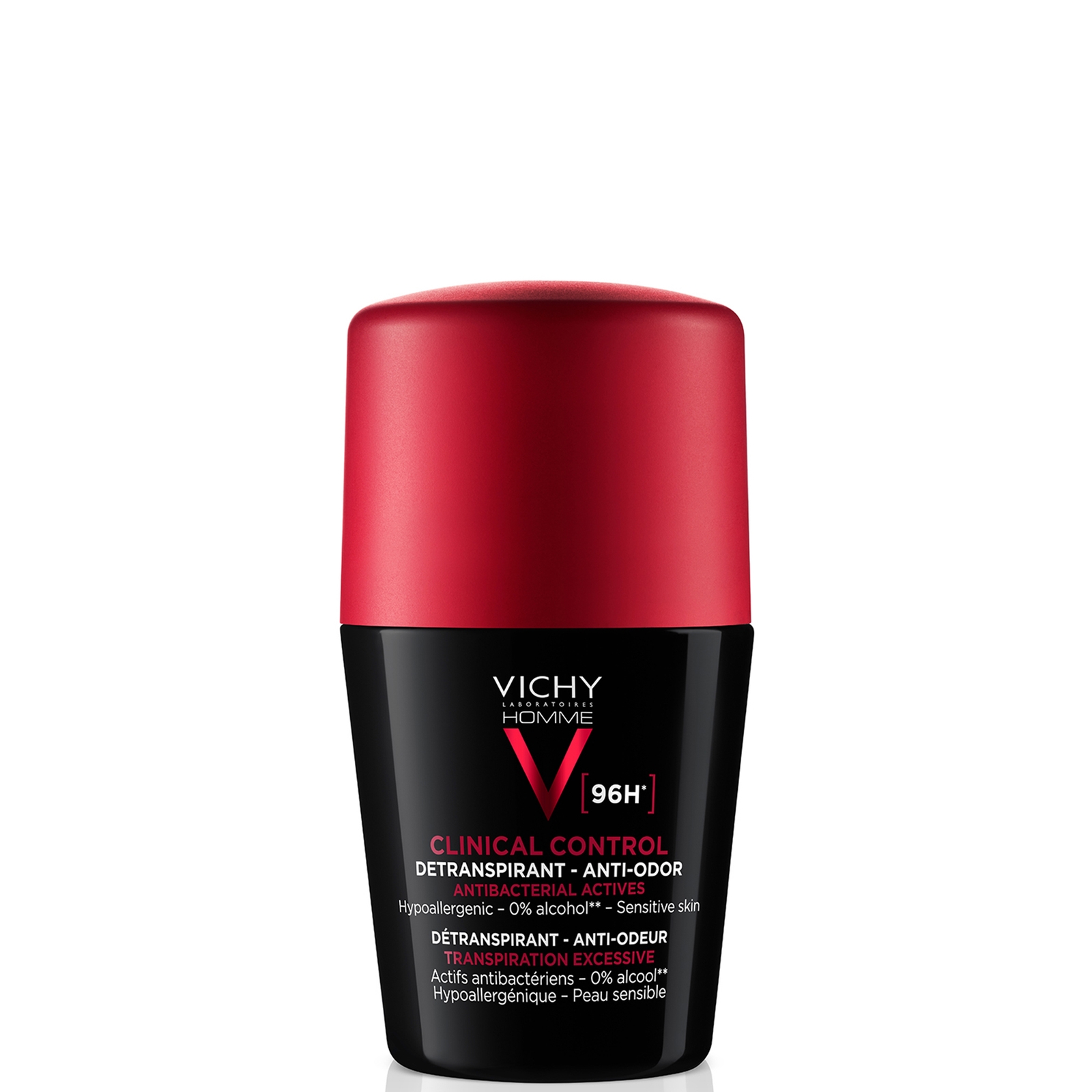 

Vichy Men's Clinical Control 96HR Protection Anti-Perspirant Roll-on Deodorant 50ml