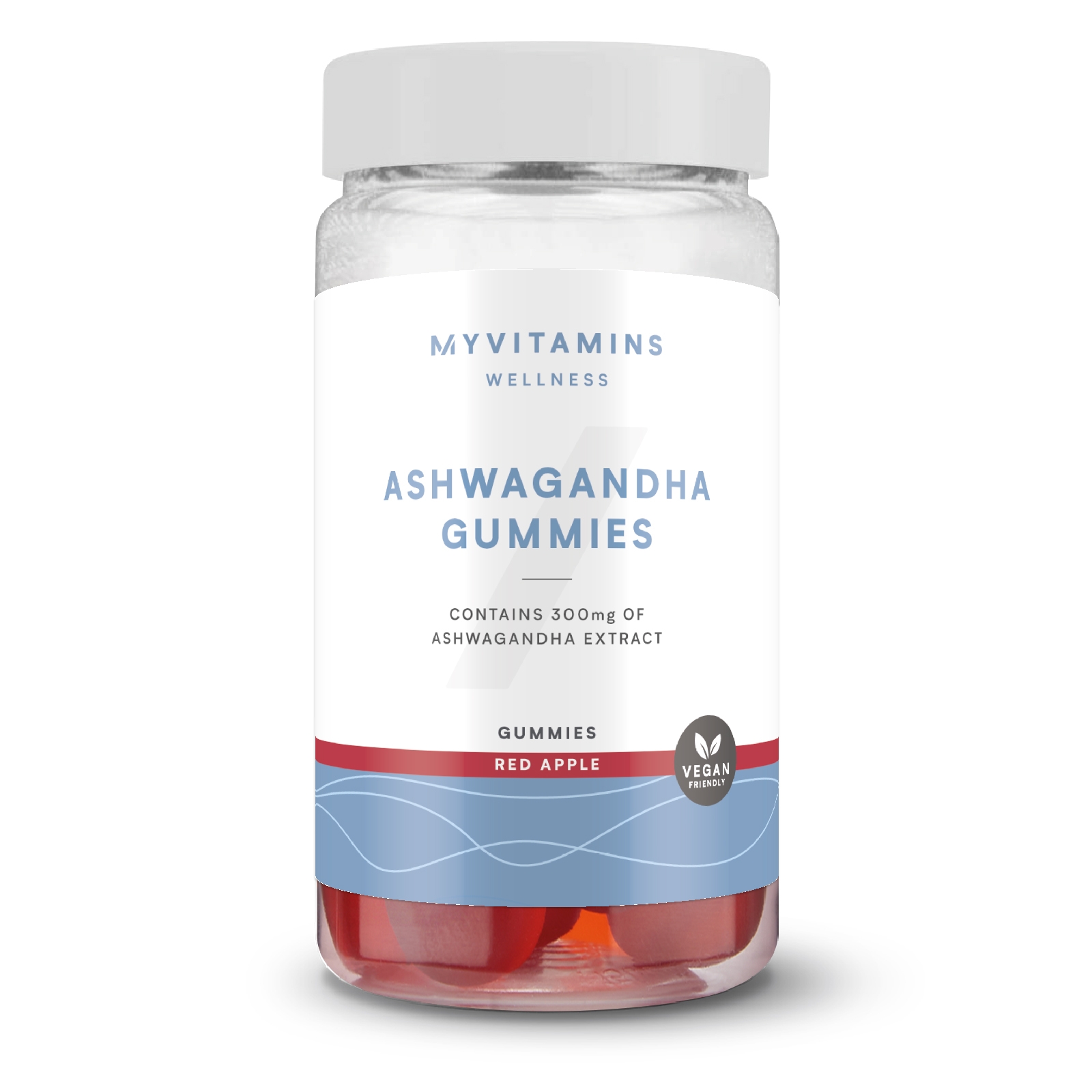myvitamins UK Myvitamins Ashwagandha Gummies - 60gummies - Red Apple (Extra Strength)