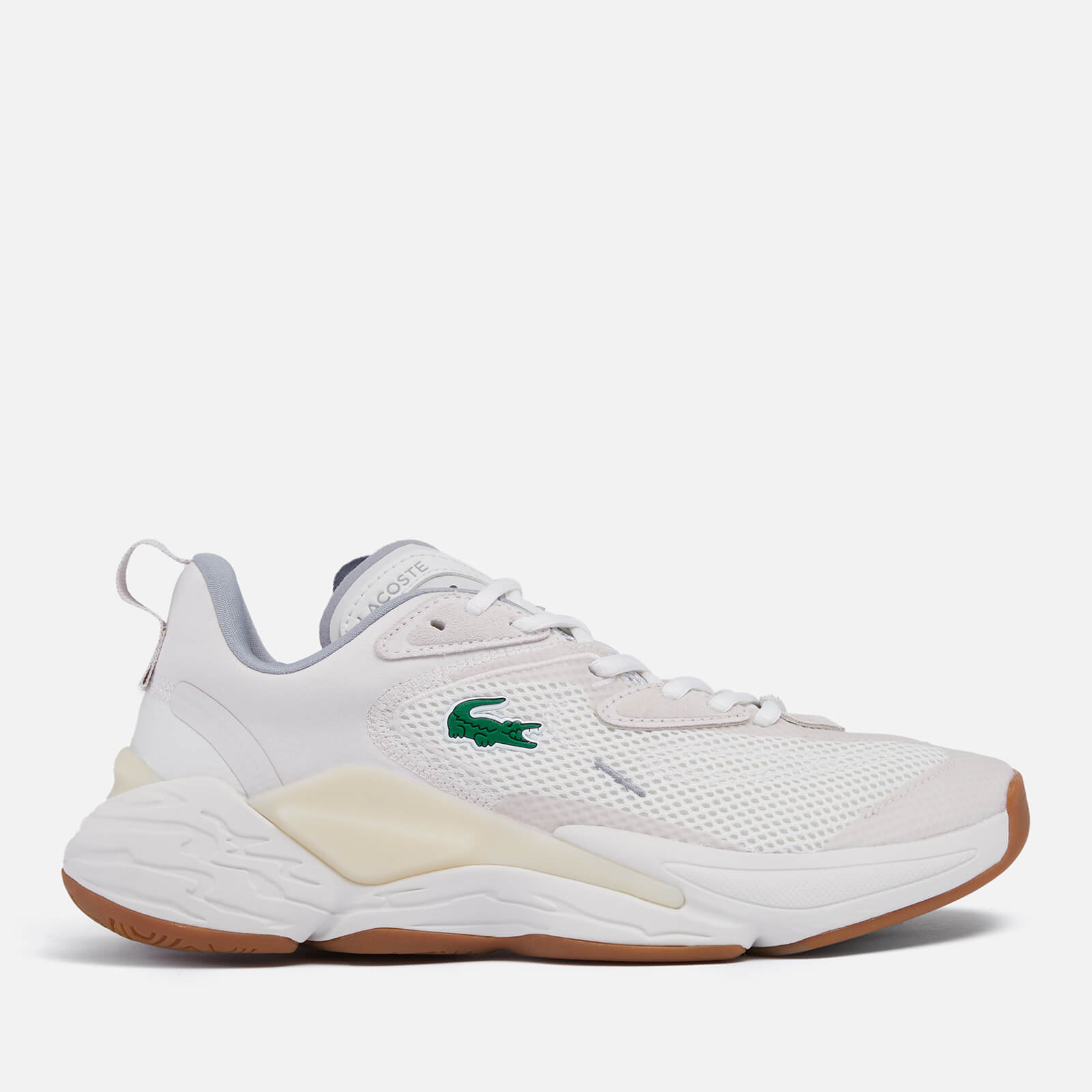 Lacoste Women's Aceshot 0722 1 Running Style Trainers - Off White/Off White - UK 3