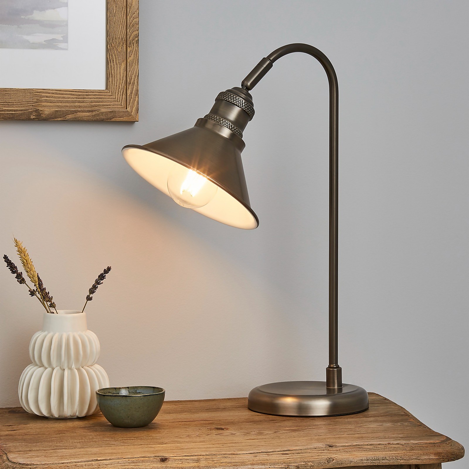 Photo of Didsbury Pewter Table Lamp