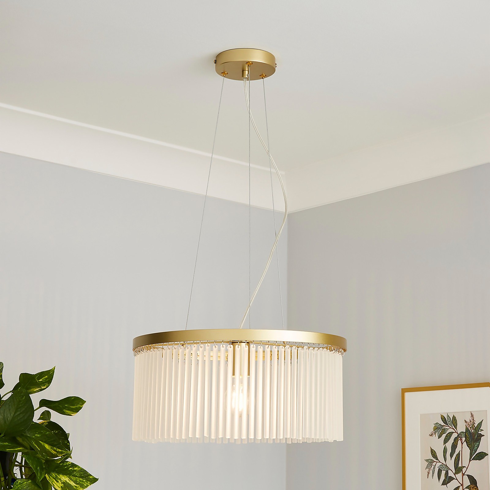 Photo of Highgate Single Tier Pendant Light - Brass