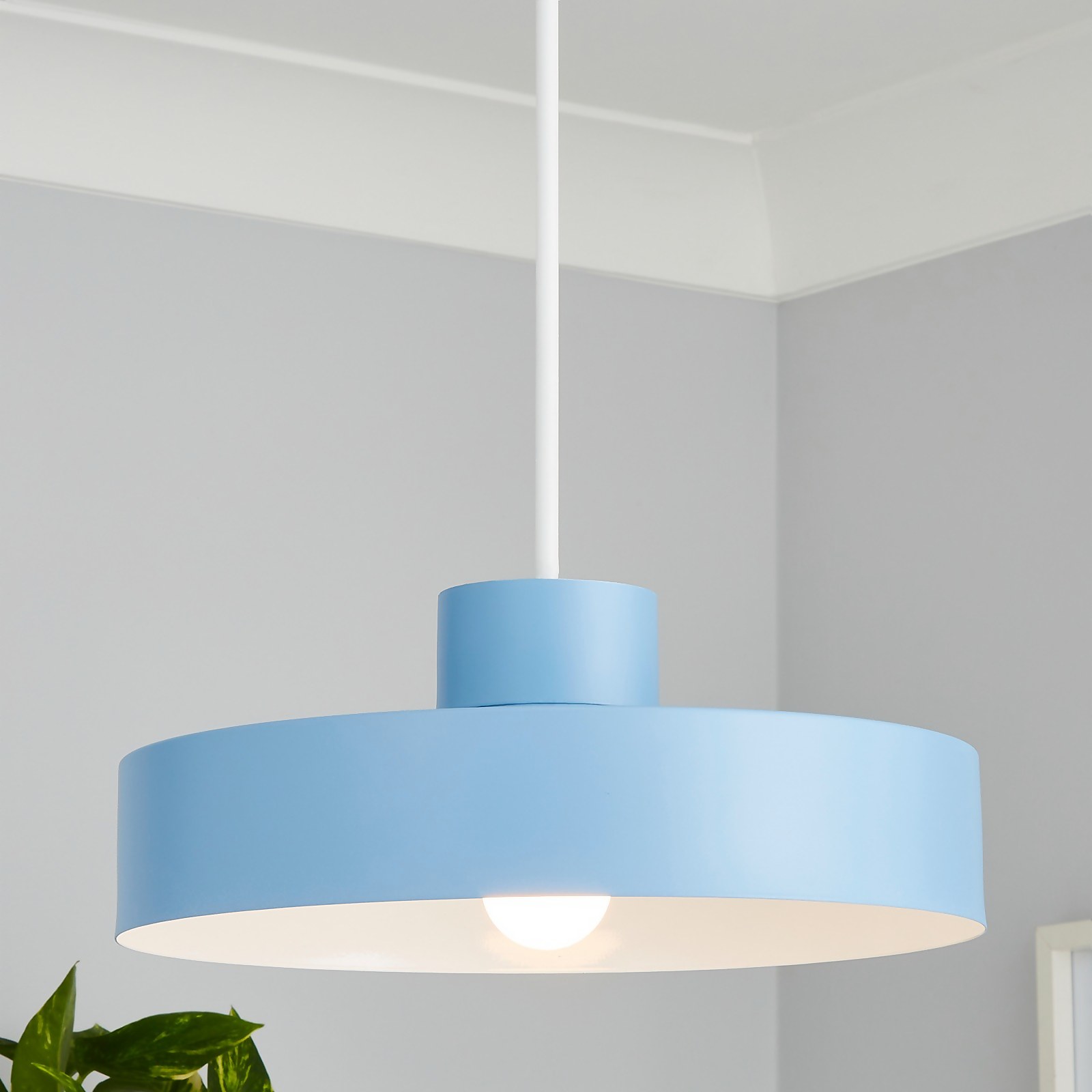 Oslo Nordic Metal Easy Fit Shade - Blue