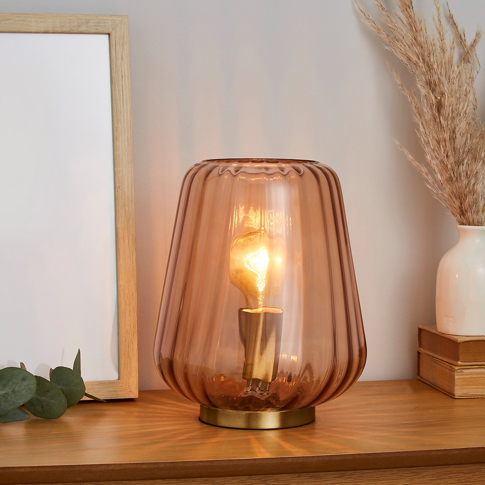 Photo of Adore Glass Table Lamp - Amber