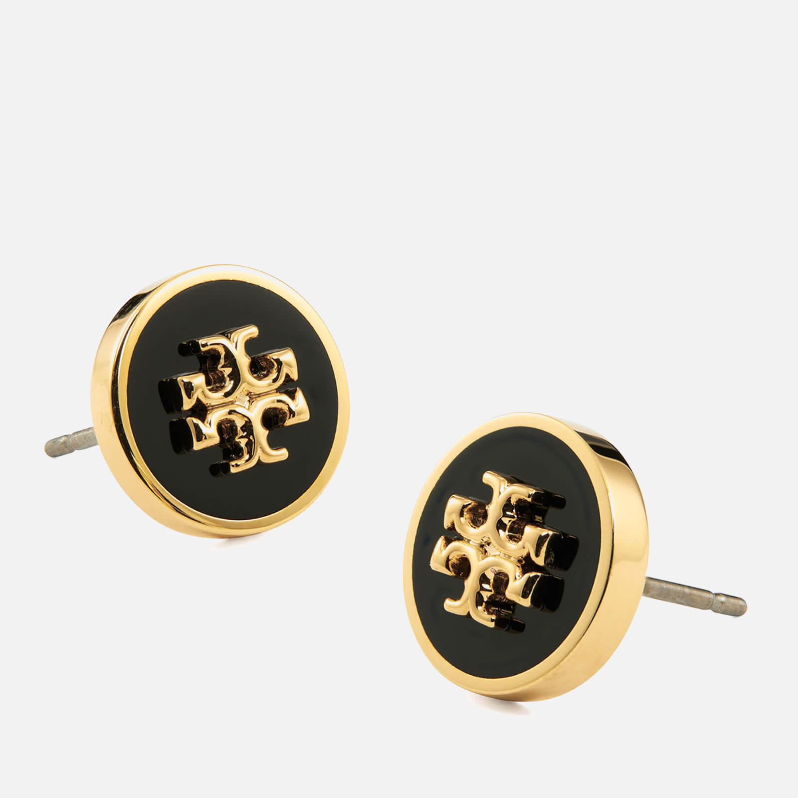 Tory Burch Kira Enamel Circle-Stud Earrings