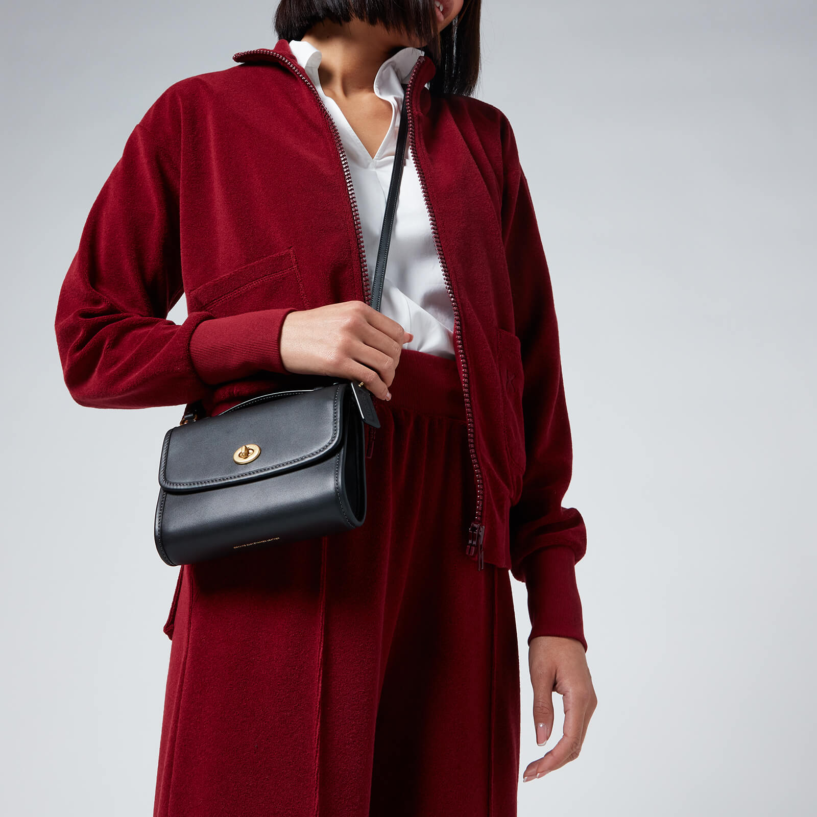 Coach Women's Kip Turnlock Cross Body Bag - Black