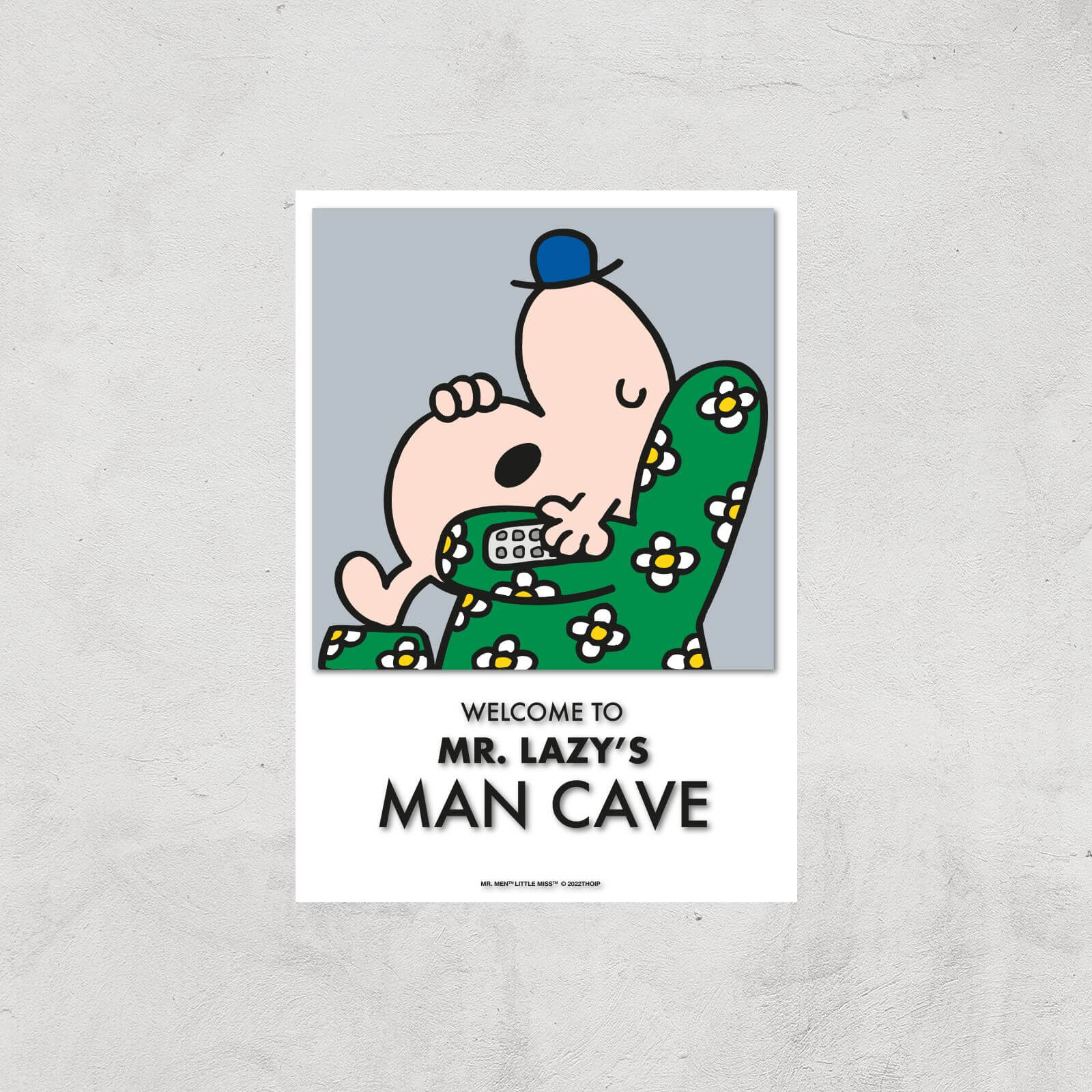 Mr Men & Little Miss Mr. Lazy's Man Cave Giclee Art Print - A4 - Print Only