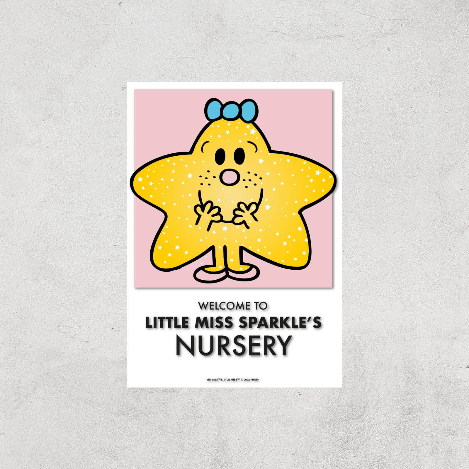 Mr Men & Little Miss Little Miss Sparkle's Nursery Giclee Art Print - A3 - Print Only