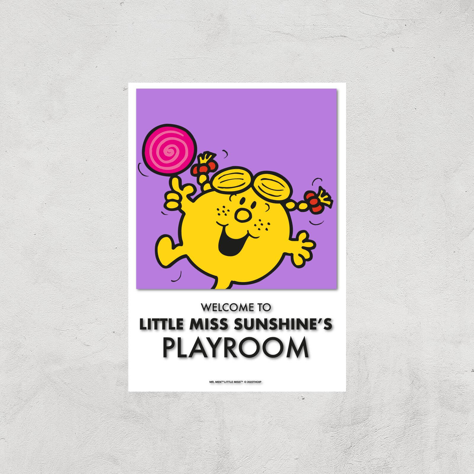 Mr Men & Little Miss Little Miss Sunshine's Playroom Giclee Art Print - A4 - Print Only