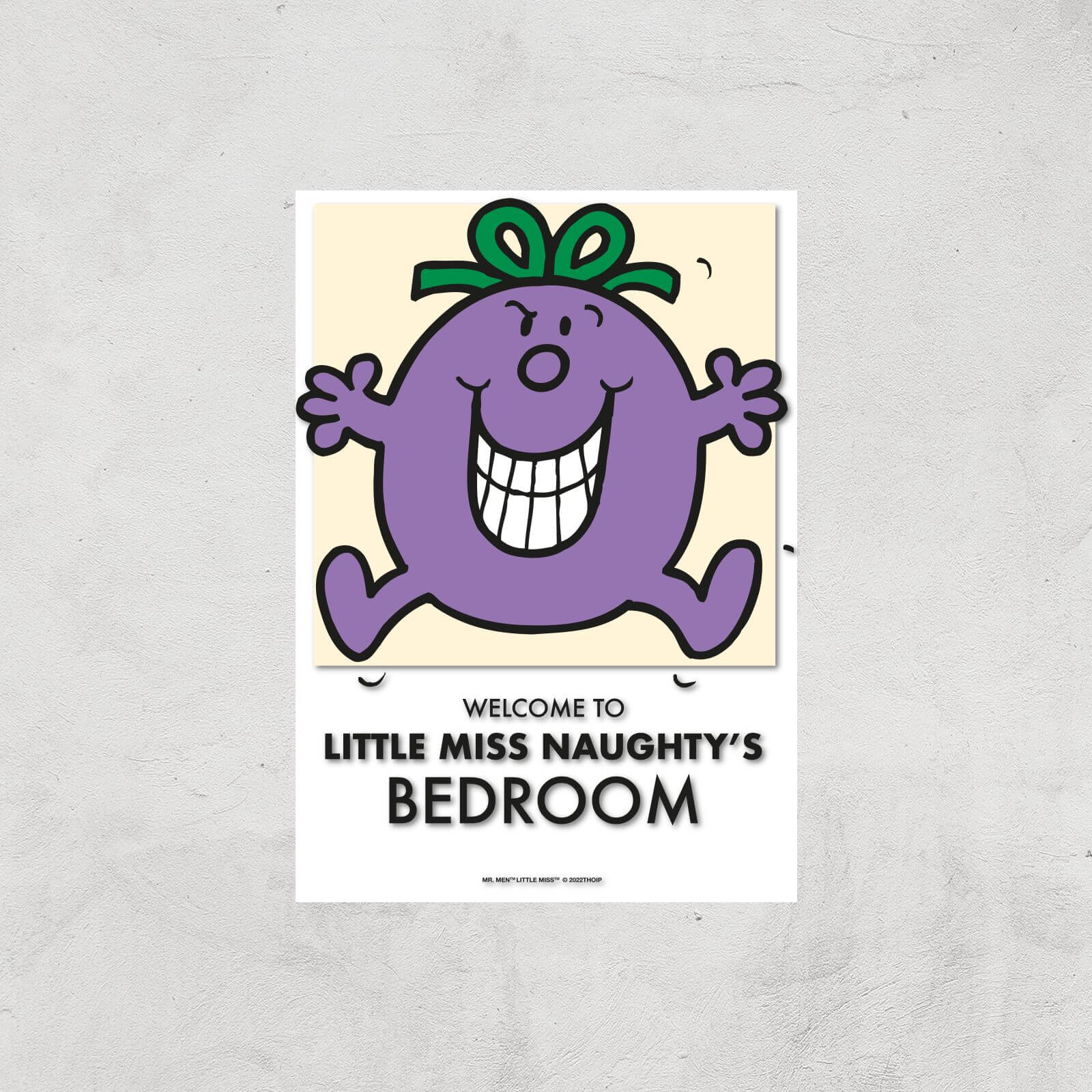 Mr Men & Little Miss Little Miss Naughty's Bedroom Giclee Art Print - A2 - Print Only