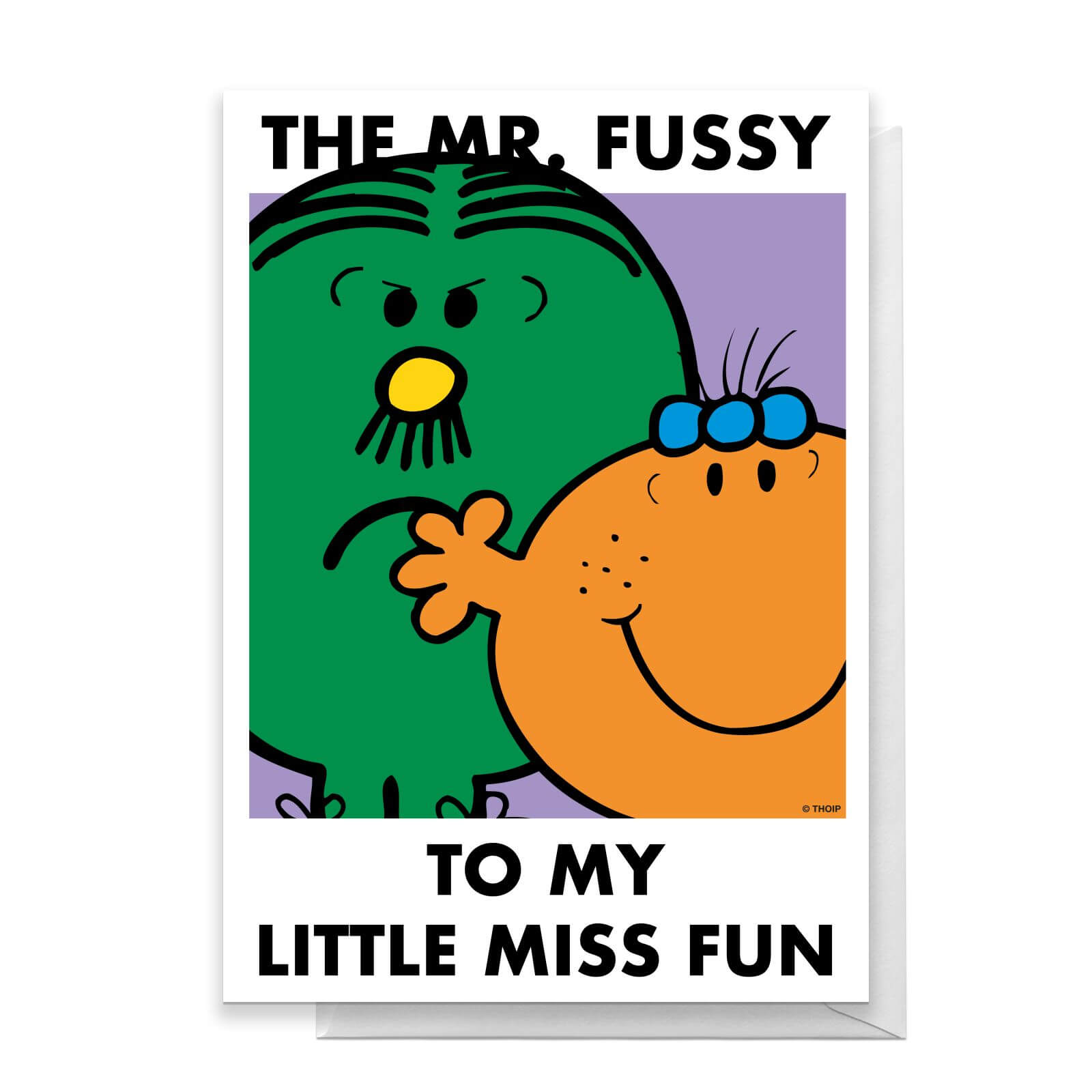 Mr Men & Little Miss The Mr. Fussy To My Little Miss Fun Greetings Card - Standard Card