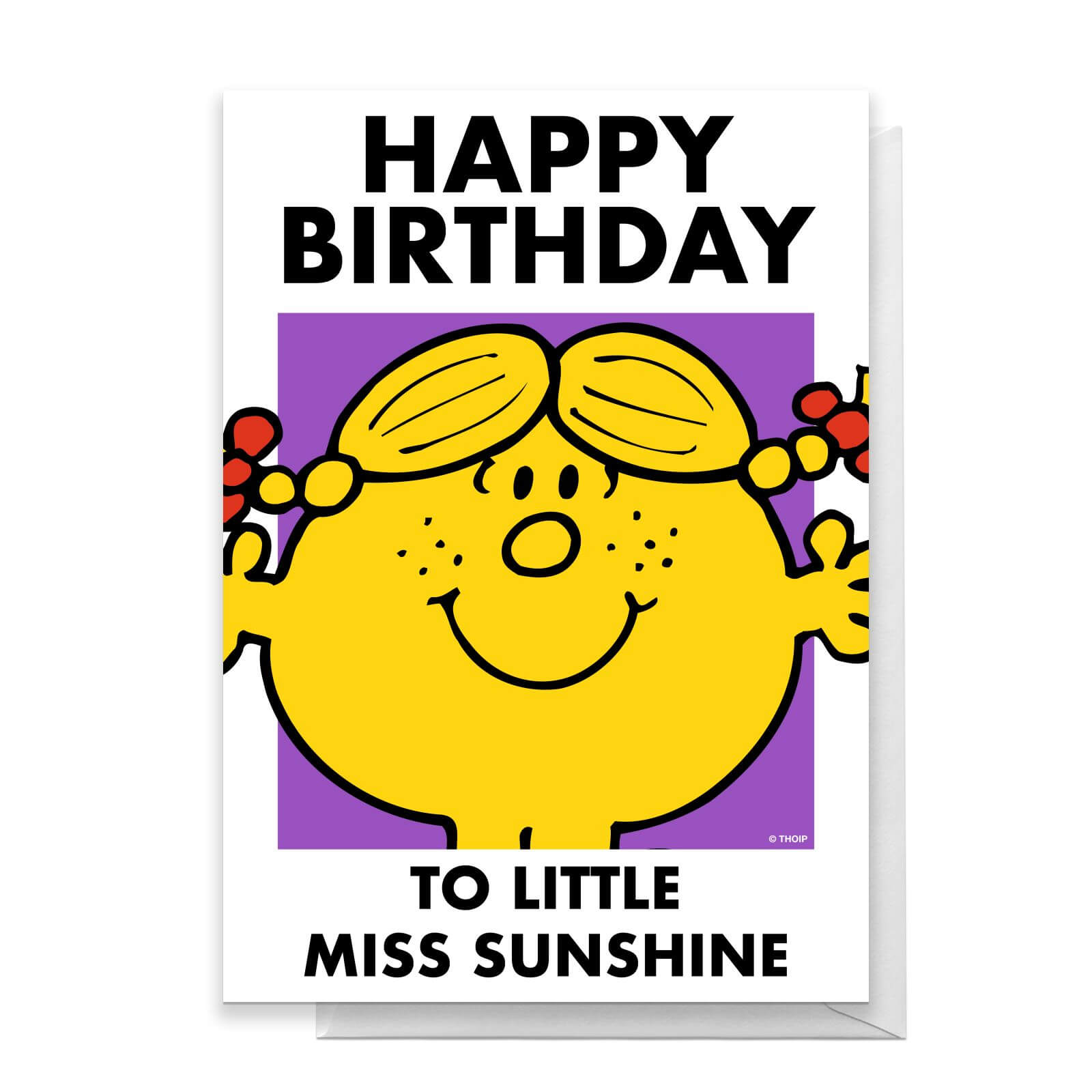 Mr Men & Little Miss Happy Birthday To Little Miss Sunshine Greetings Card - Standard Card