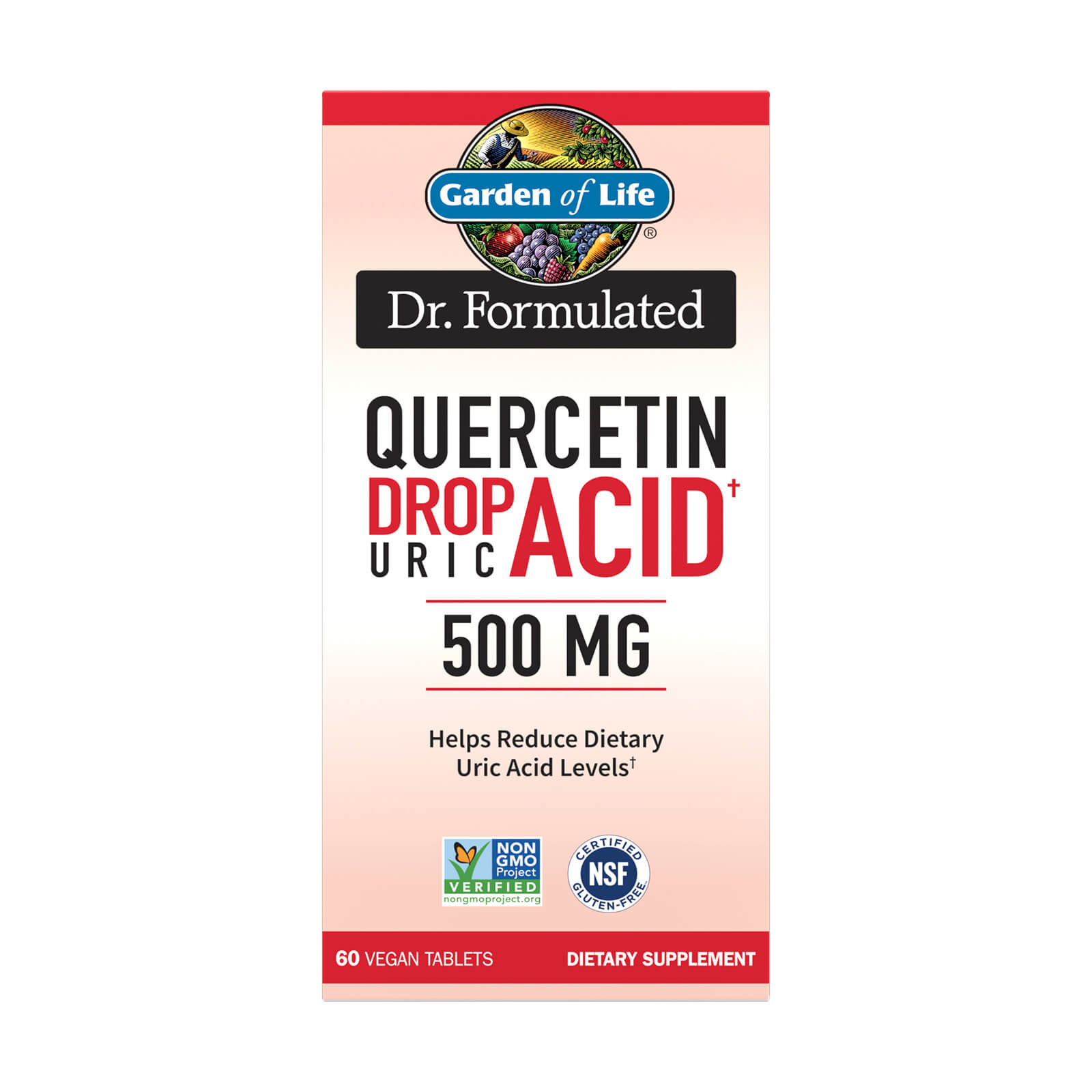 Quercetin 500mg - Drop Uric Acid - 60 tablets
