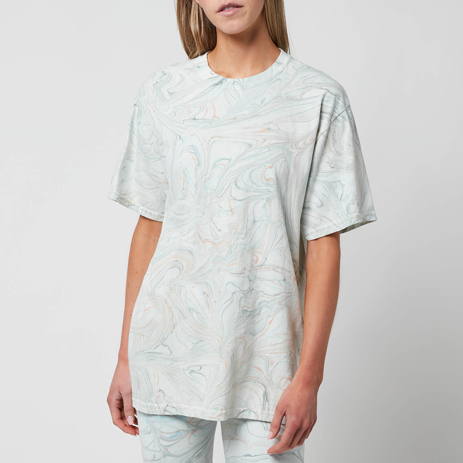 La Detresse Women's Psychedelic Opal Oversized T-Shirt - Multi - XS