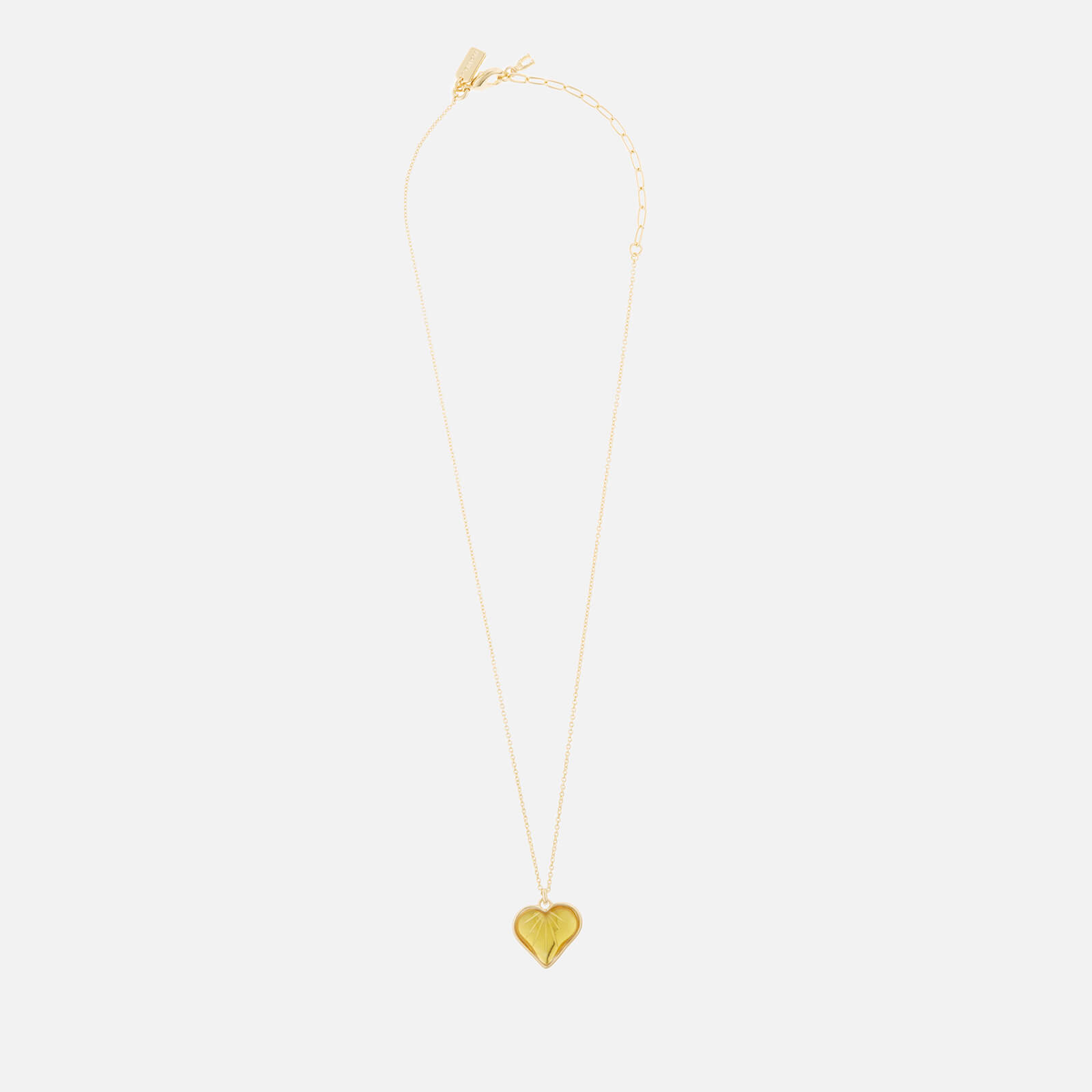 Coach Women's Heart Chain Necklace - Gold