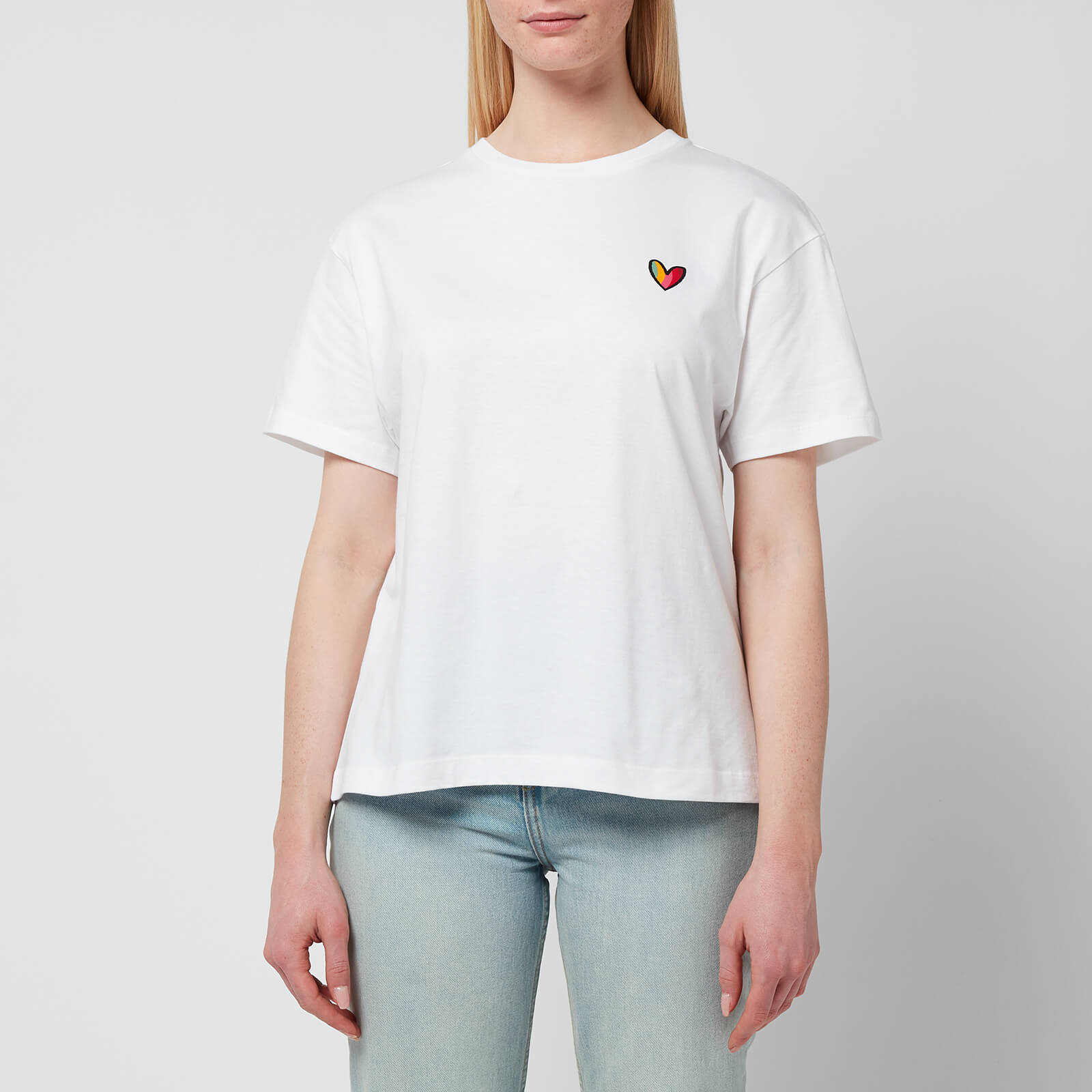PS Paul Smith Women's Swirl Heart T-Shirt - White - S