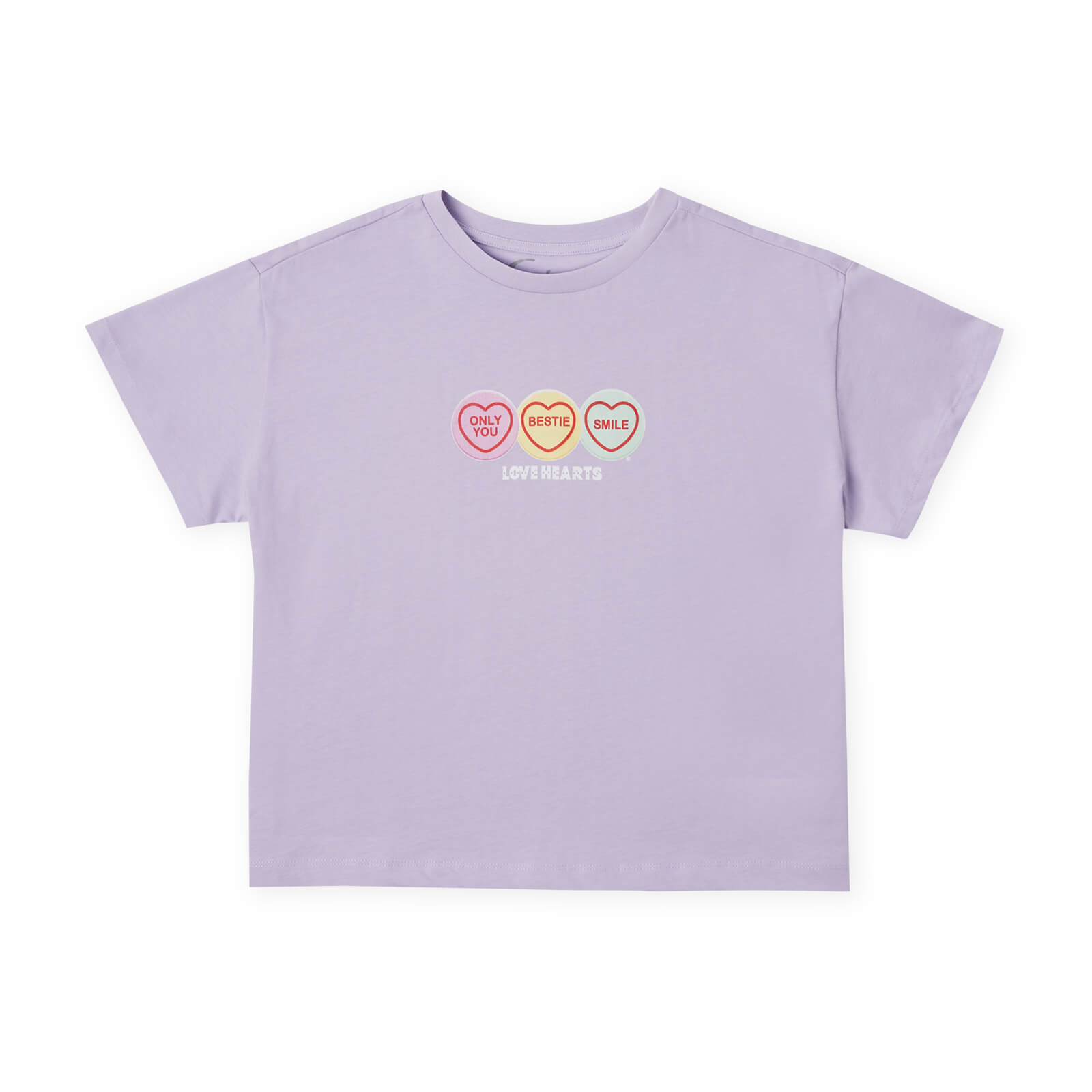 swizzels sweety collection only you women's cropped t-shirt - lilac - xs - lilac