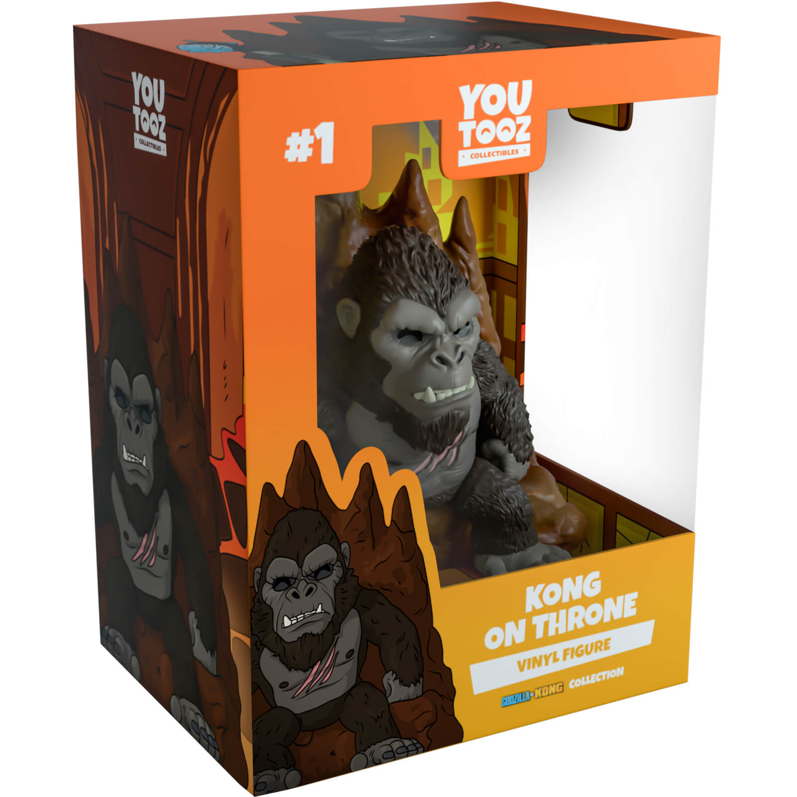 Youtooz Godzilla Vs. Kong 5  Vinyl Collectible Figure - Kong On Throne