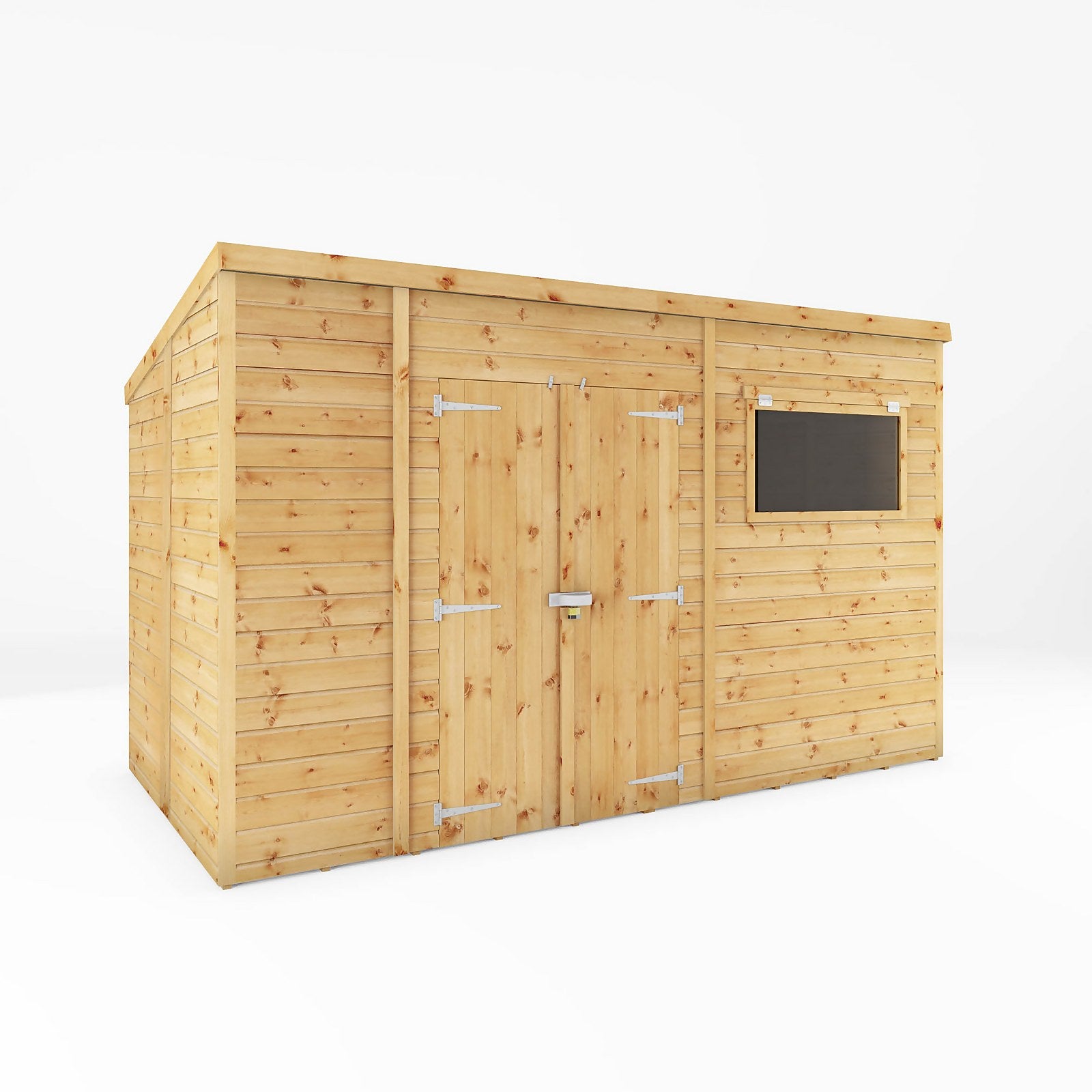 Mercia 12ft x 8ft Premium Shiplap Pent Shed - Including Installation thumbnail