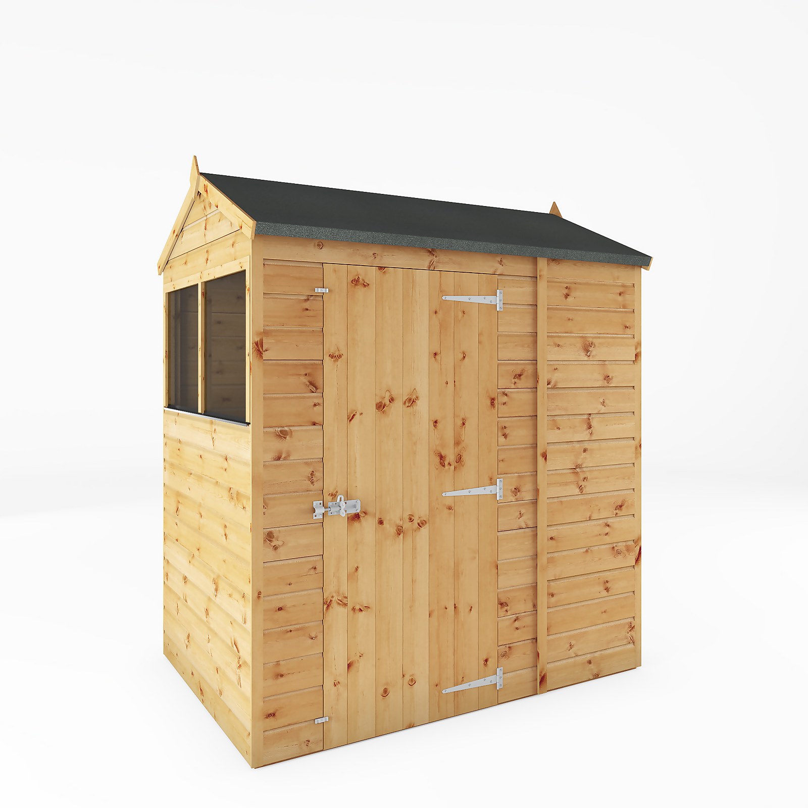 Mercia 6ft x 4ft Premium Shiplap Reverse Apex Shed - Including Installation