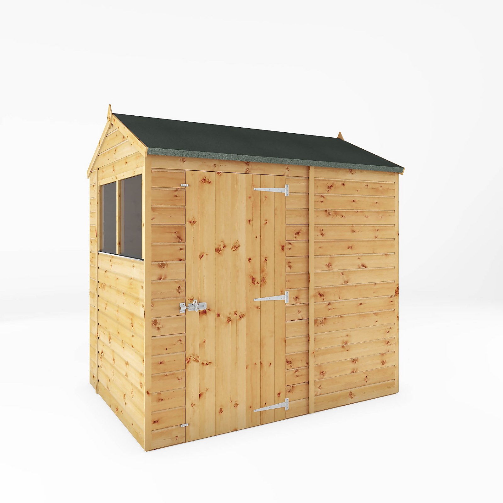 Mercia 7ft x 5ft Premium Shiplap Reverse Apex Shed - Including Installation