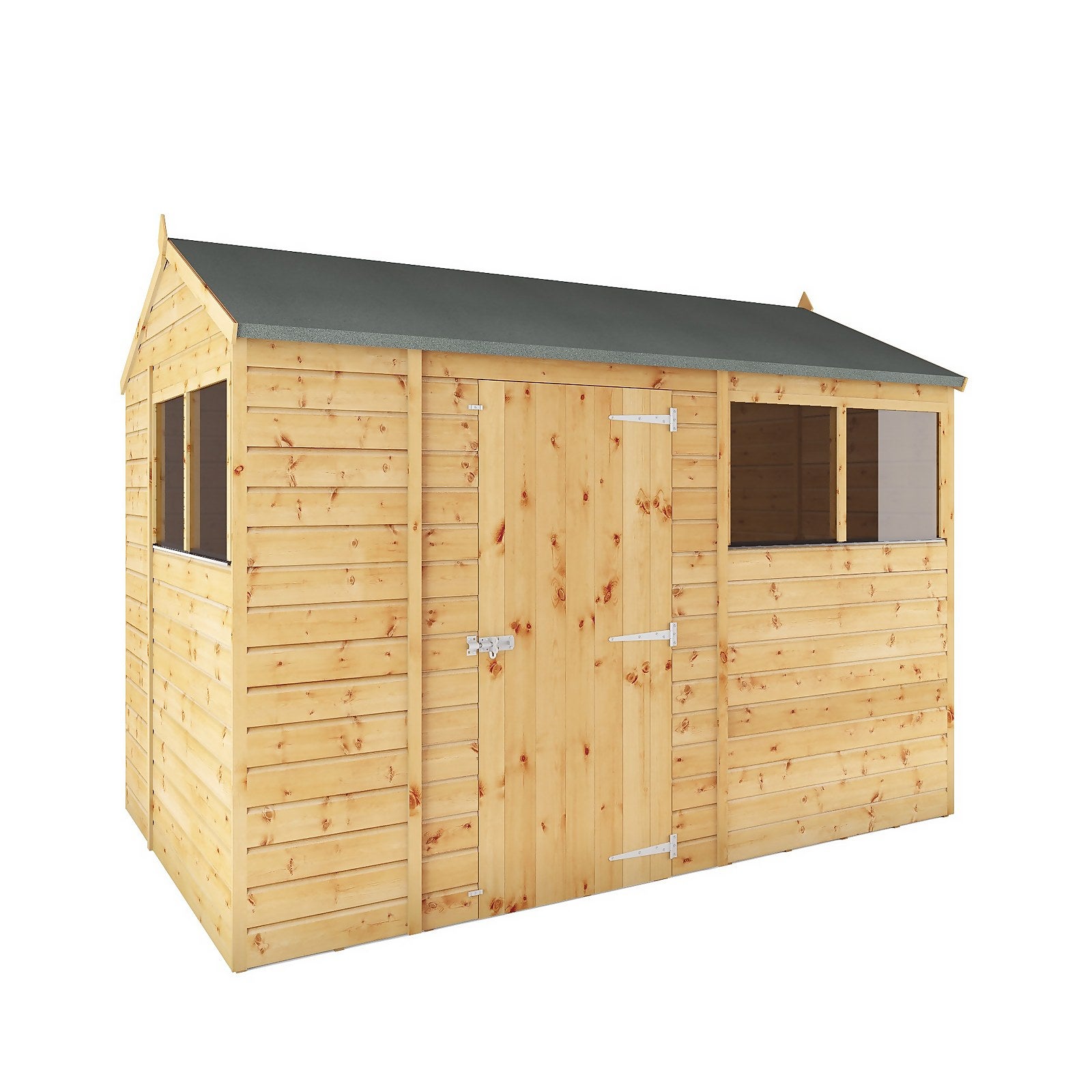 Mercia 10ft x 6ft Premium Shiplap Reverse Apex Shed - Including Installation thumbnail
